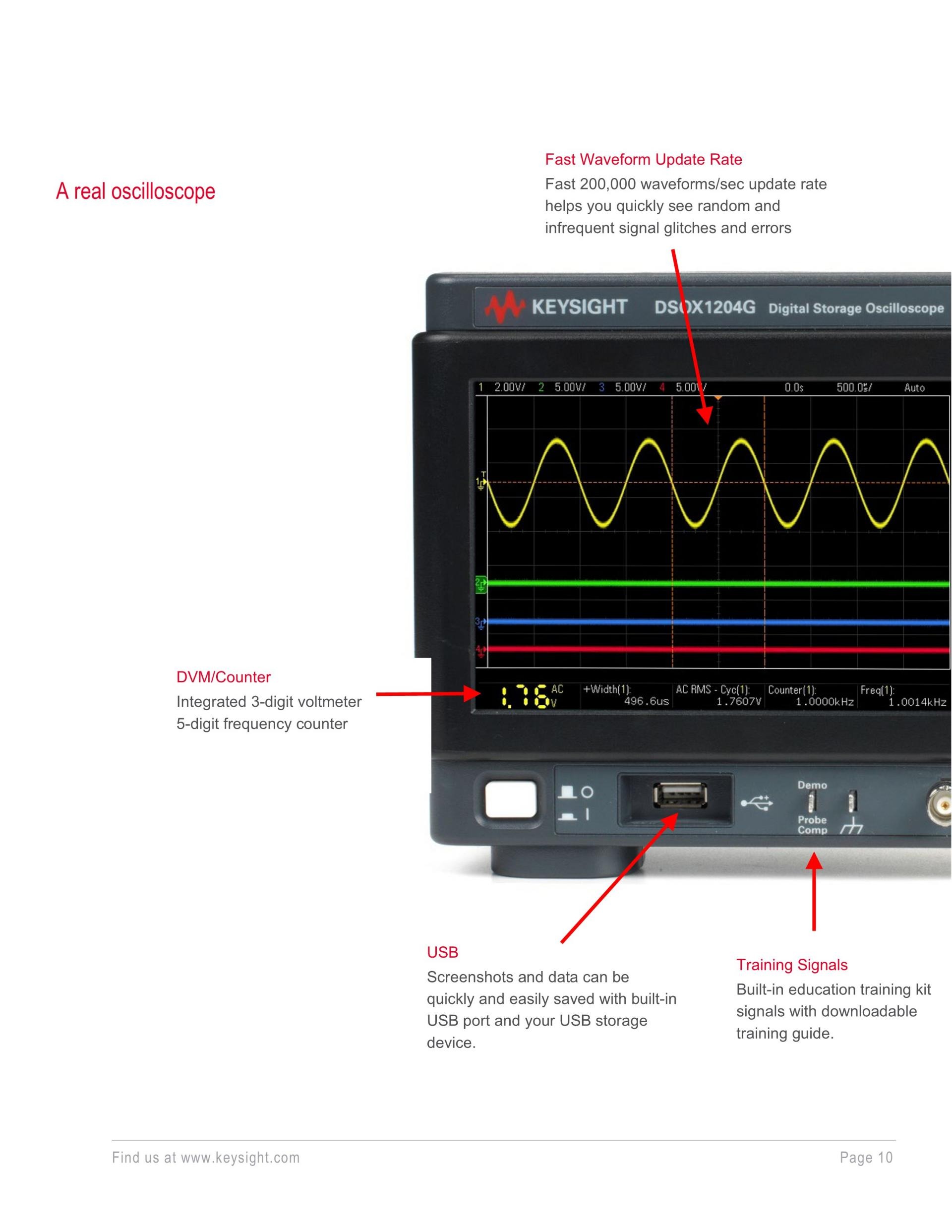 KEYSIGHT 키사이트 DSOX1202A 디지털 오실로스코프 70/100/200 MHz 2CH (가격문의)
