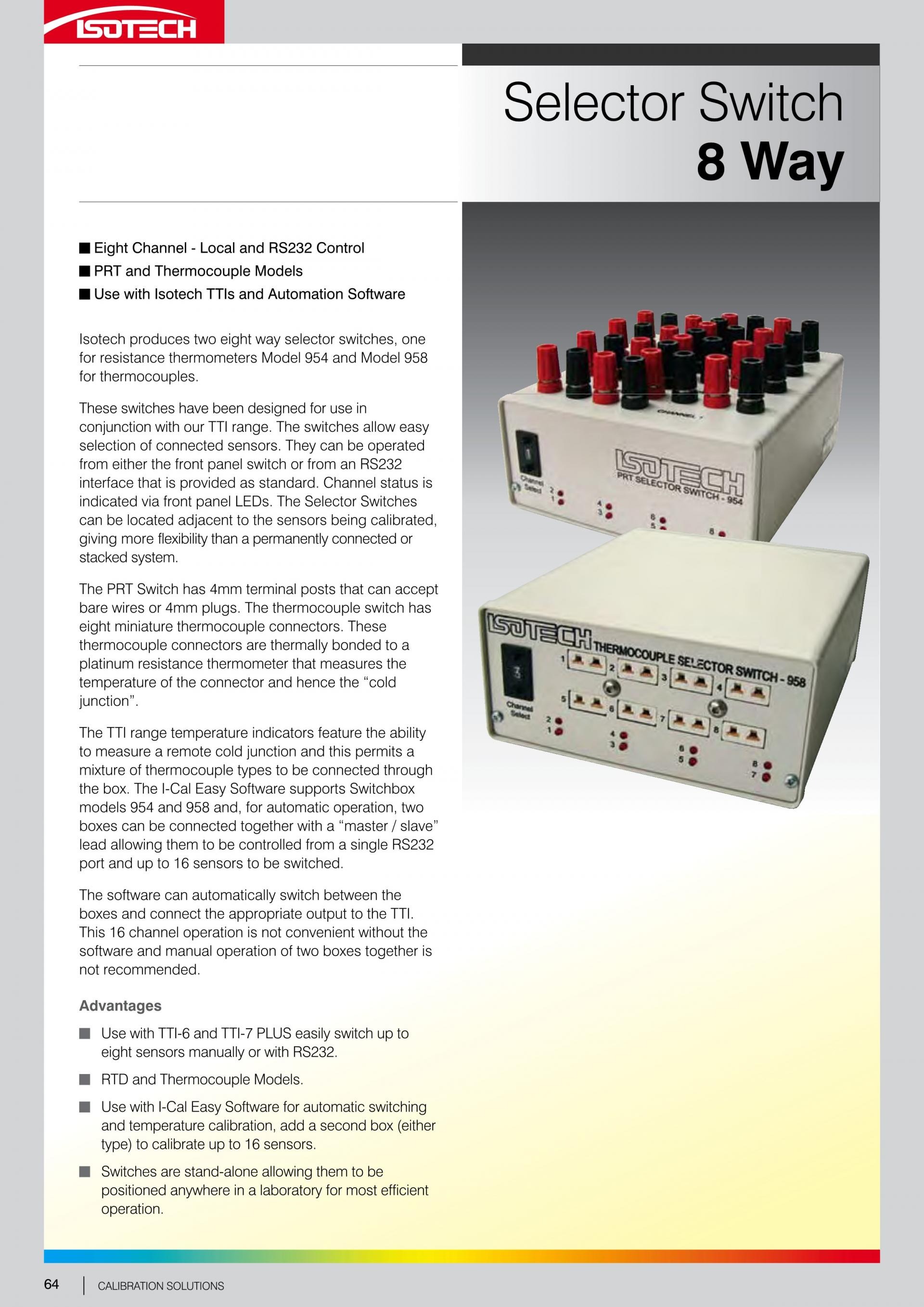 아이소텍 ISOTECH SELECTOR SWITCH 8 WAY ()