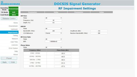 ROHDE & SCHWARZ 로데슈바르츠 로데슈바르즈 SFD DOCSIS 신호 발생기 (가격문의)