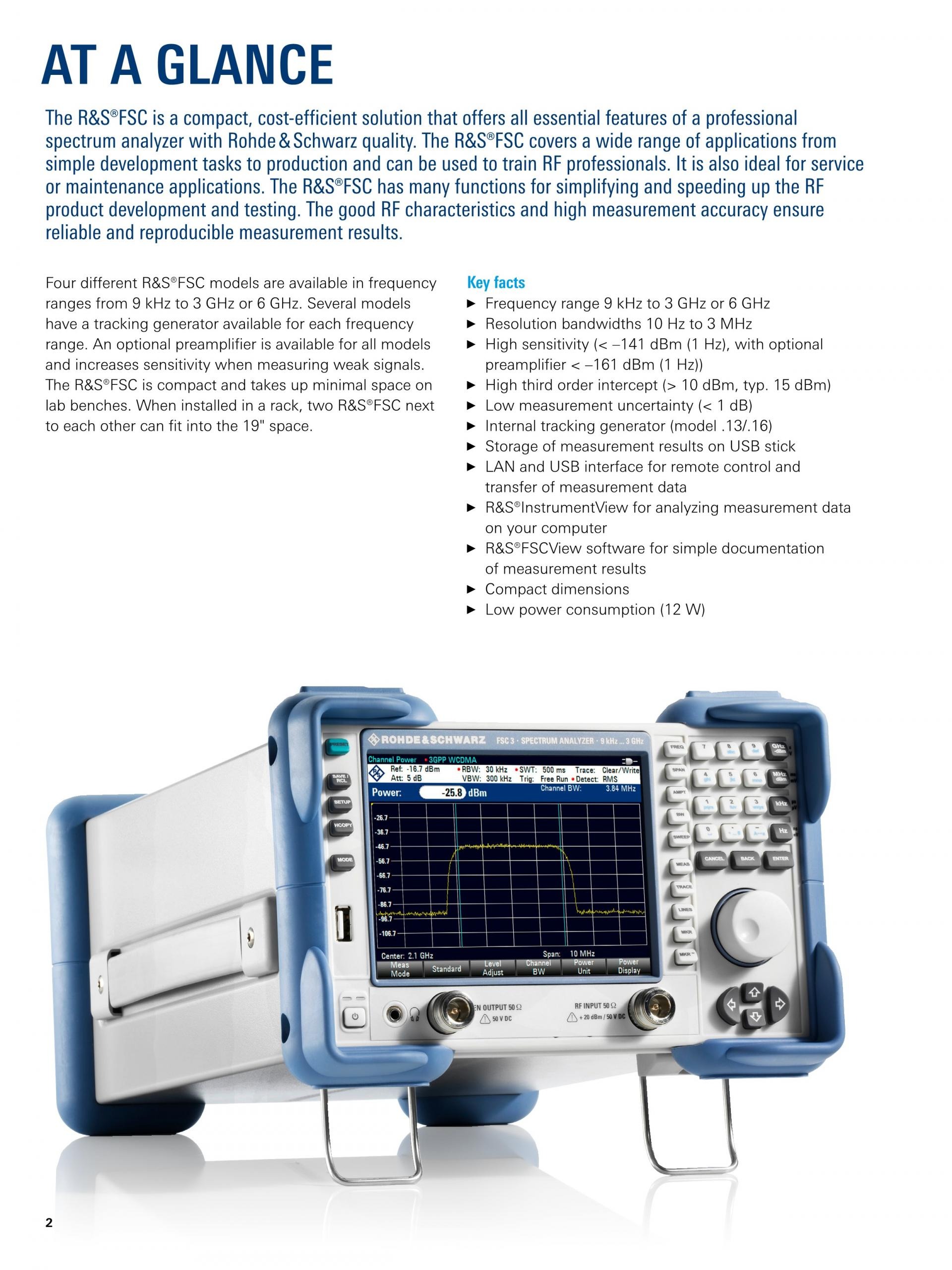 ROHDE & SCHWARZ 로데슈바르츠 로데슈바르즈 - FSC 스펙트럼 분석기 (가격문의)
