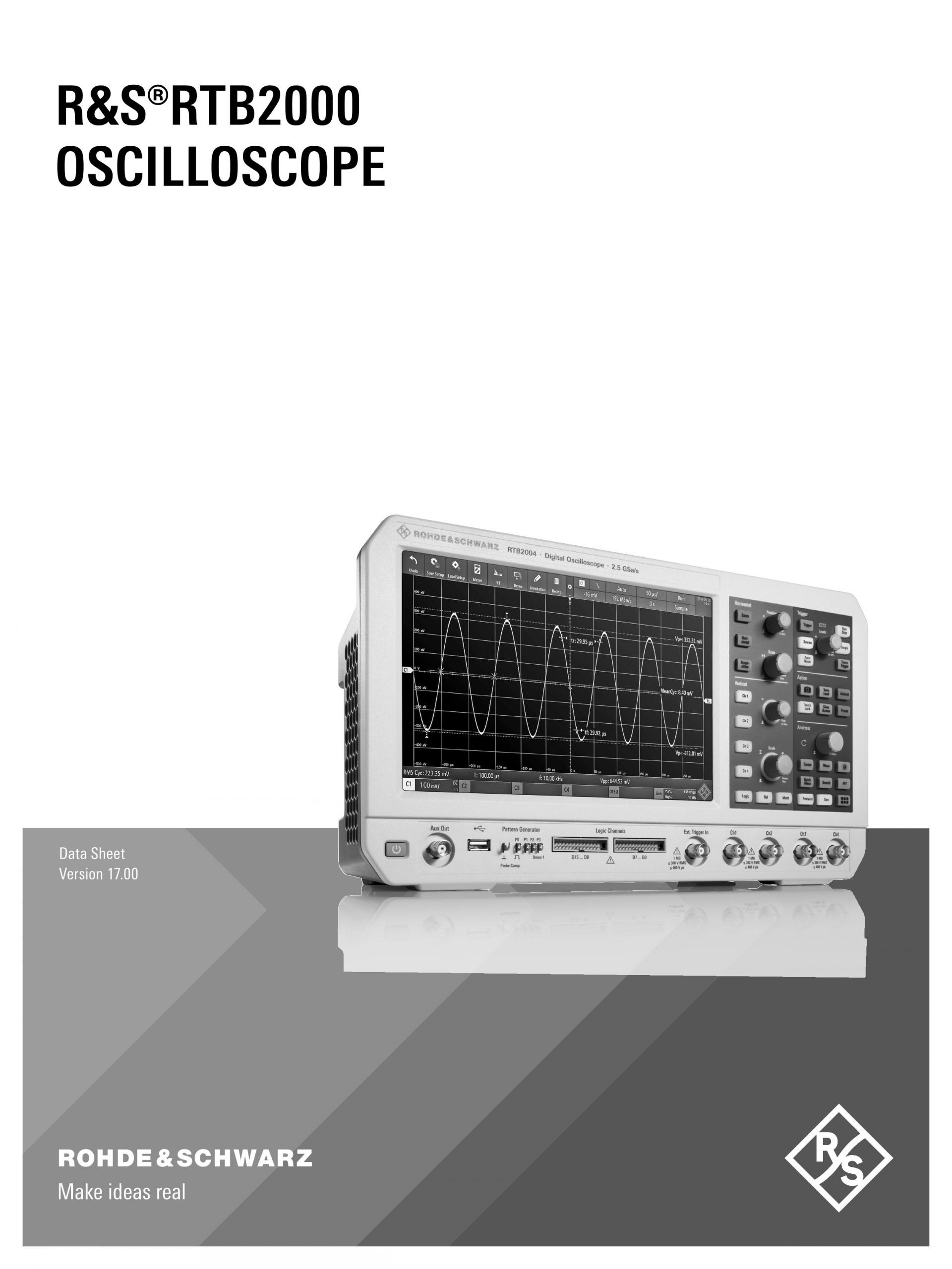 로데슈바르즈 ROHDE & SCHWARZ RTB2000 오실로스코프 – 굿맨시스템 (가격문의)