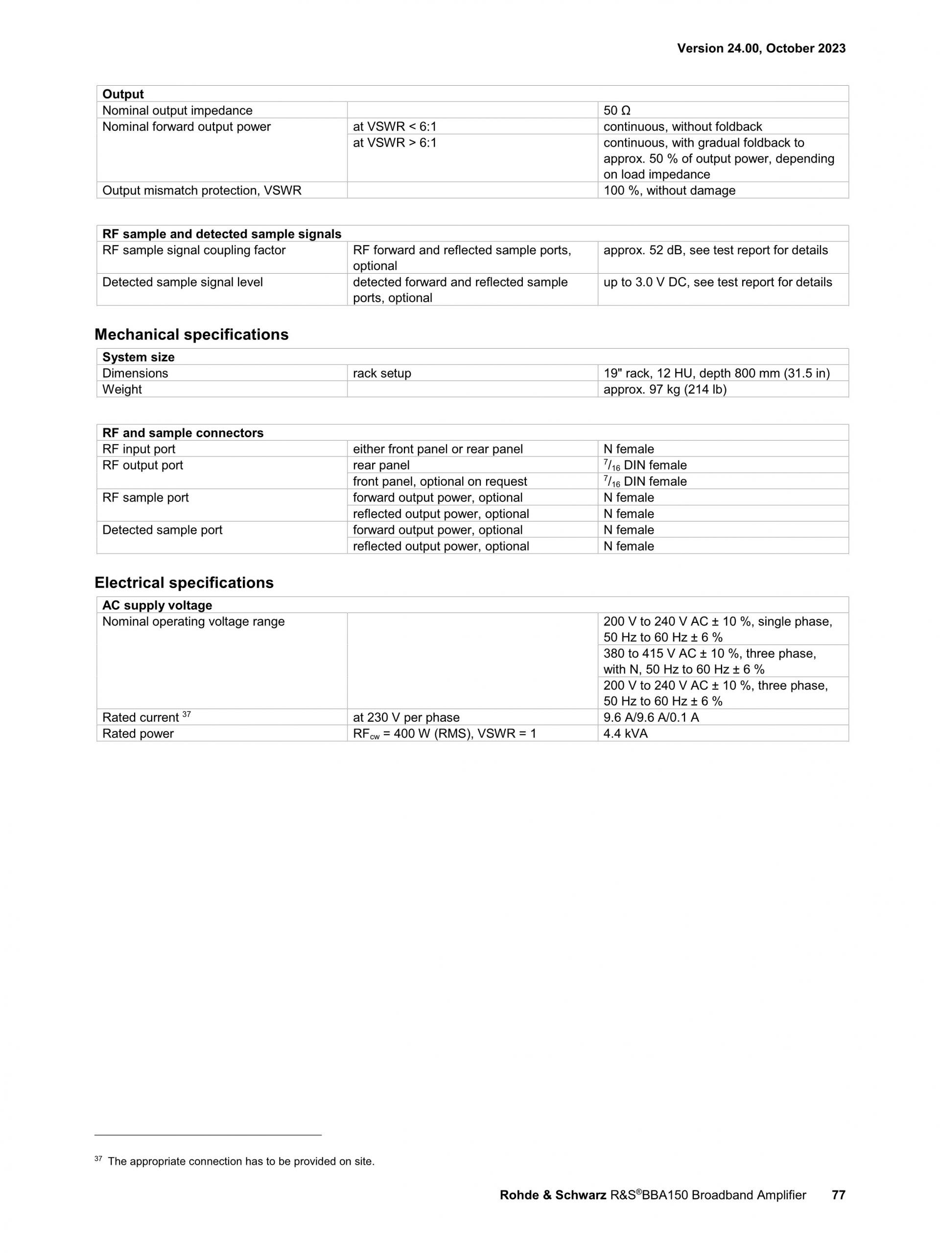 ROHDE & SCHWARZ 로데슈바르츠 로데슈바르즈 BBA150 광대역 증폭기 (가격문의)