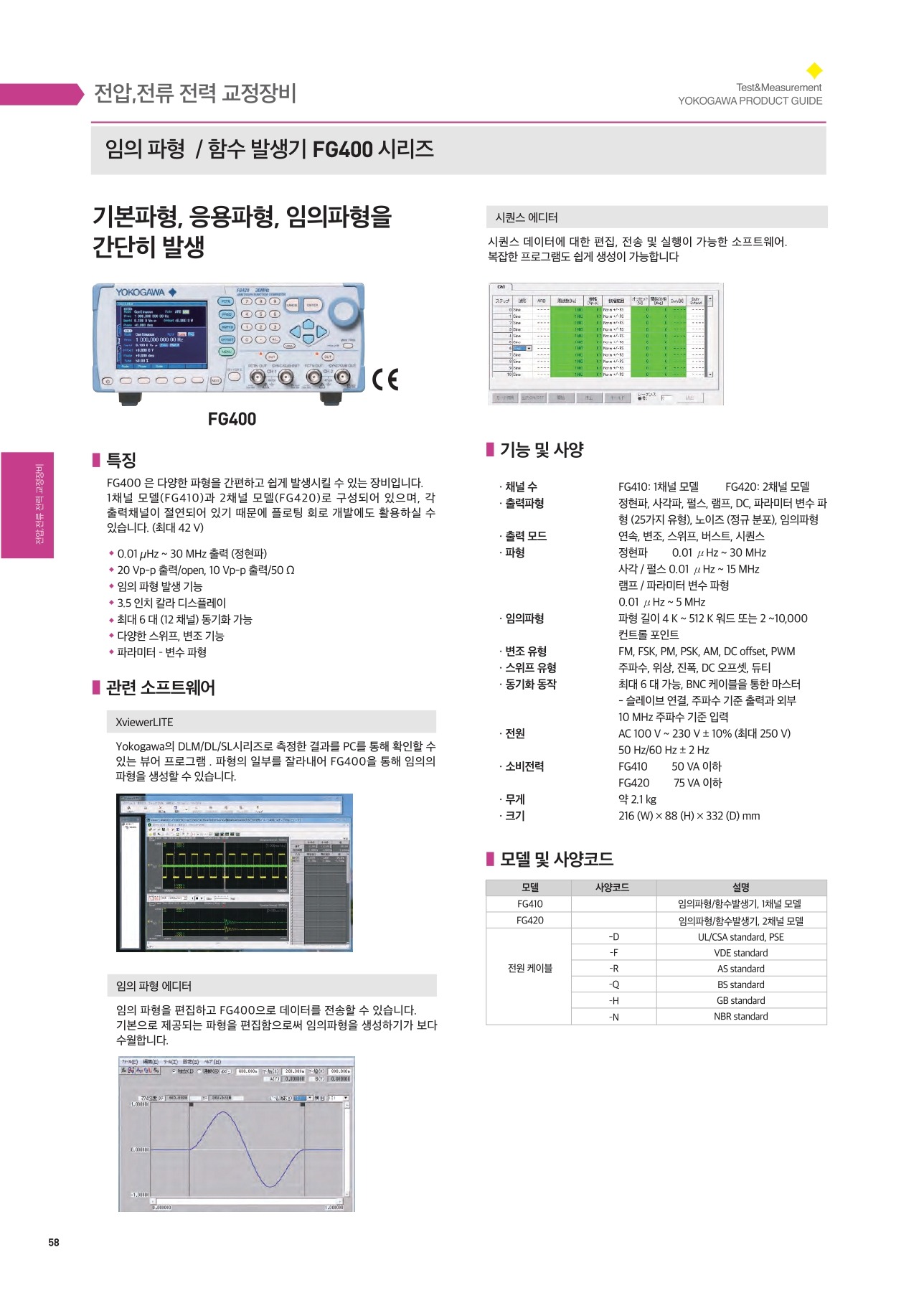 YOKOGAWA 요꼬가와 FG400  펑션제너레이터 ()