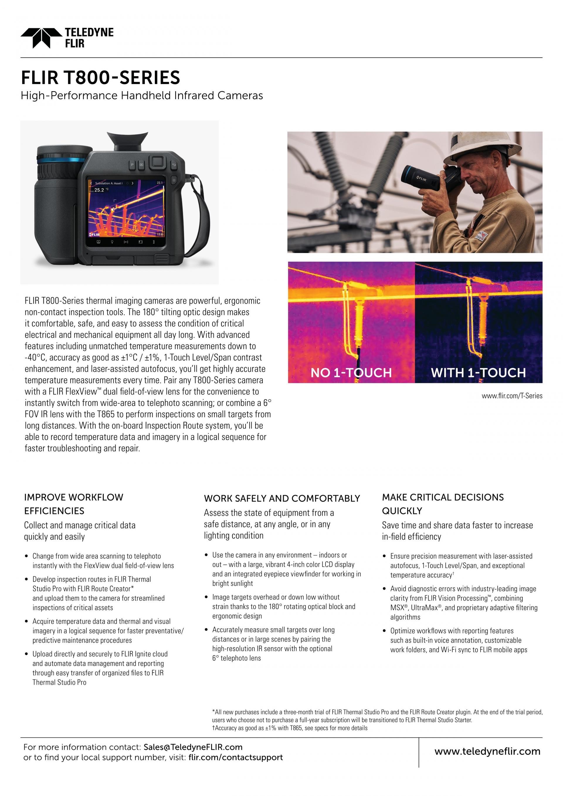 FLIR 플리어 T865 고성능 휴대용 적외선 카메라 ()