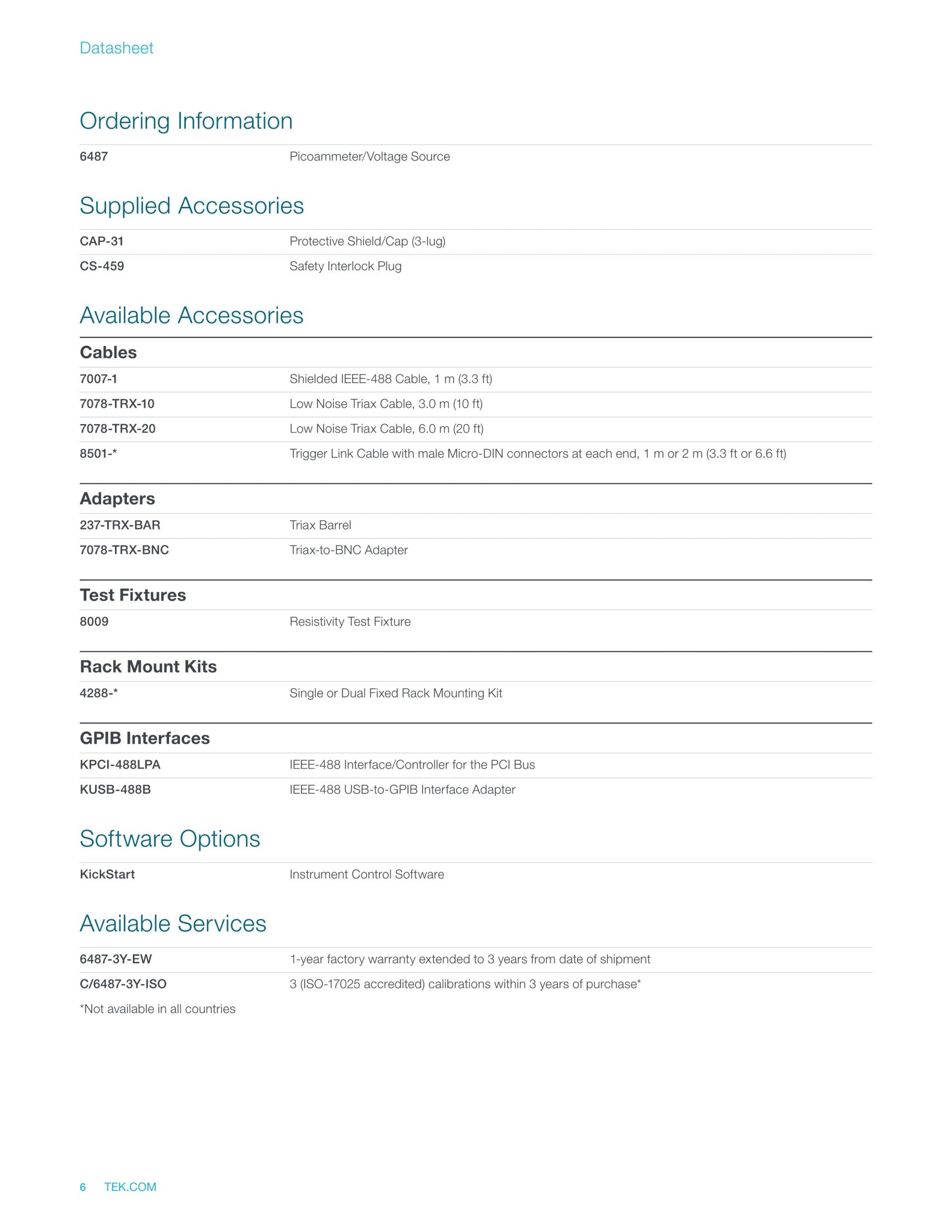 텍트로닉스 키슬리 TEKTRONIX Keithley 6487 피코암미터 (가격문의) : 굿맨시스템