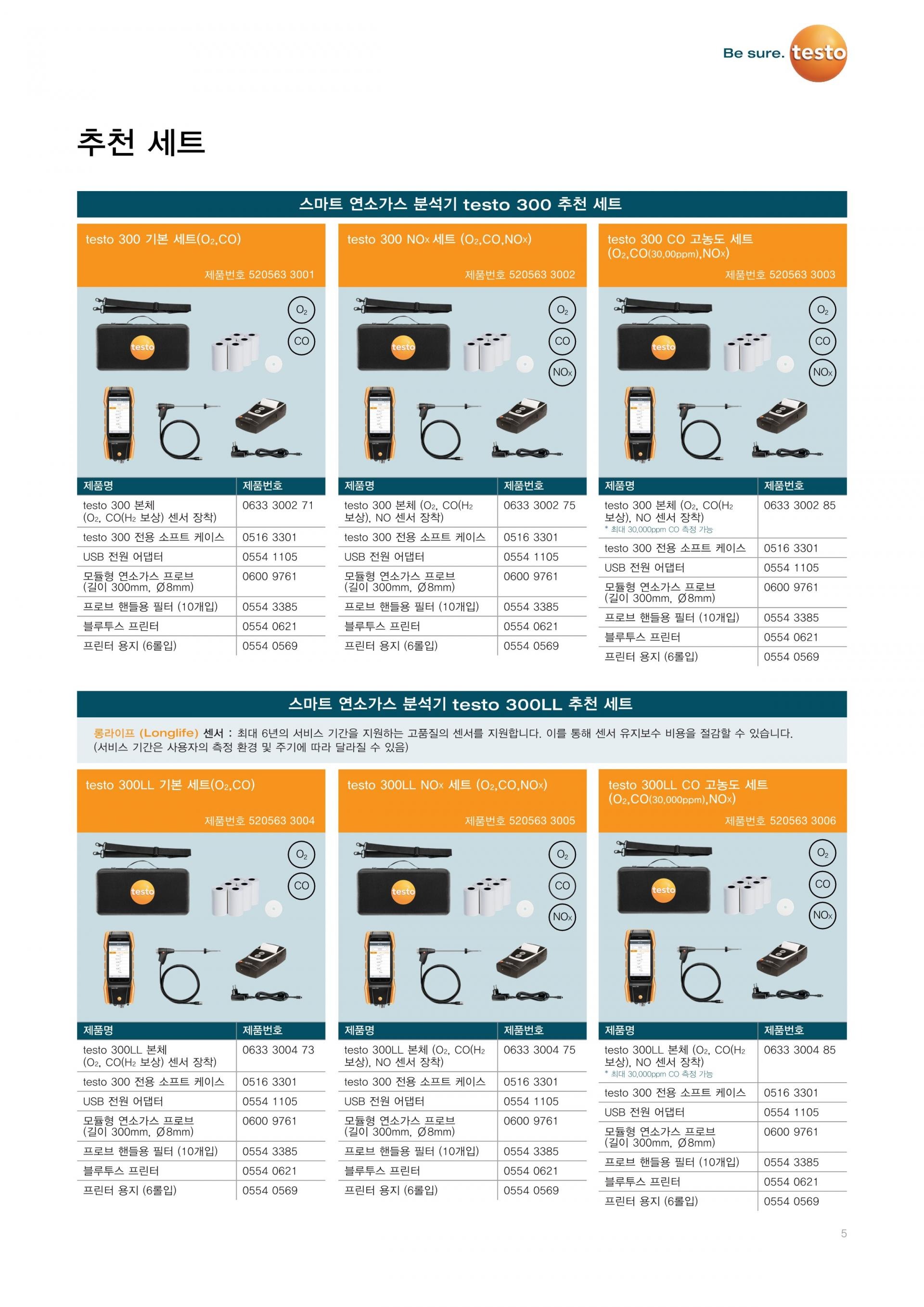 테스토 TESTO 300 NOX 세트 ( 520563 3008 ) - 가격문의