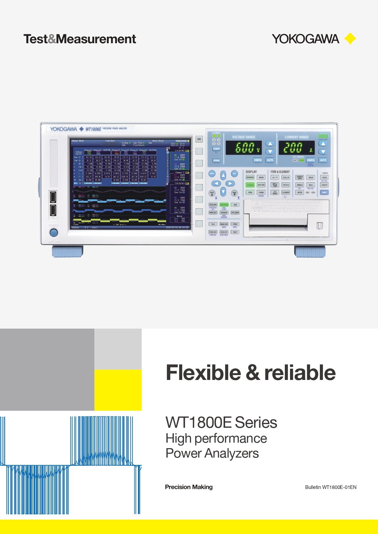 YOKOGAWA 요꼬가와 WT1805E – 파워 아날라이저 [WT1800E시리즈] - (가격문의)