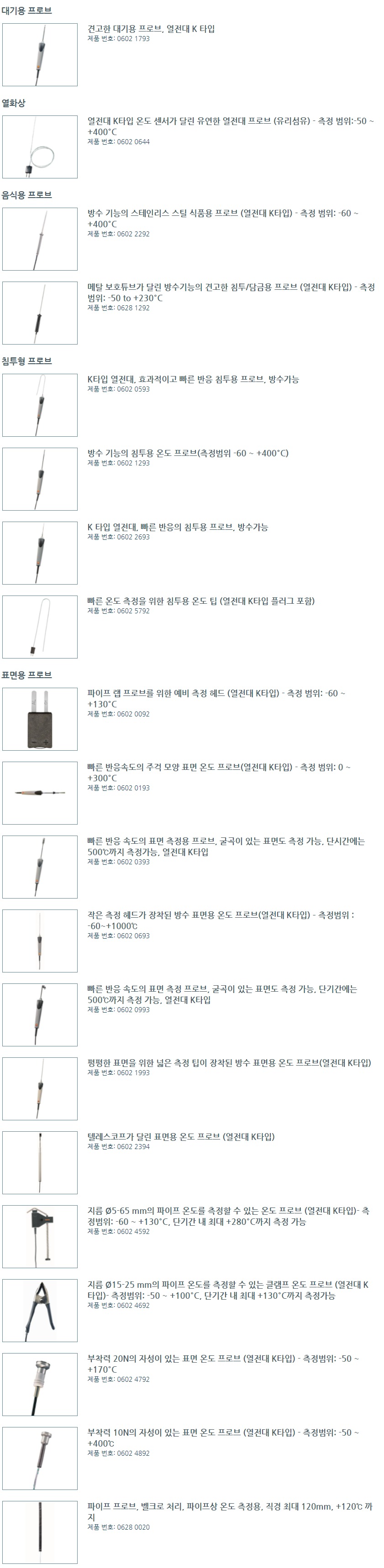 테스토 TESTO 835-T1 / 835-T2 / 835-H1 산업용 적외선 온도계 (시리즈별 가격문의)