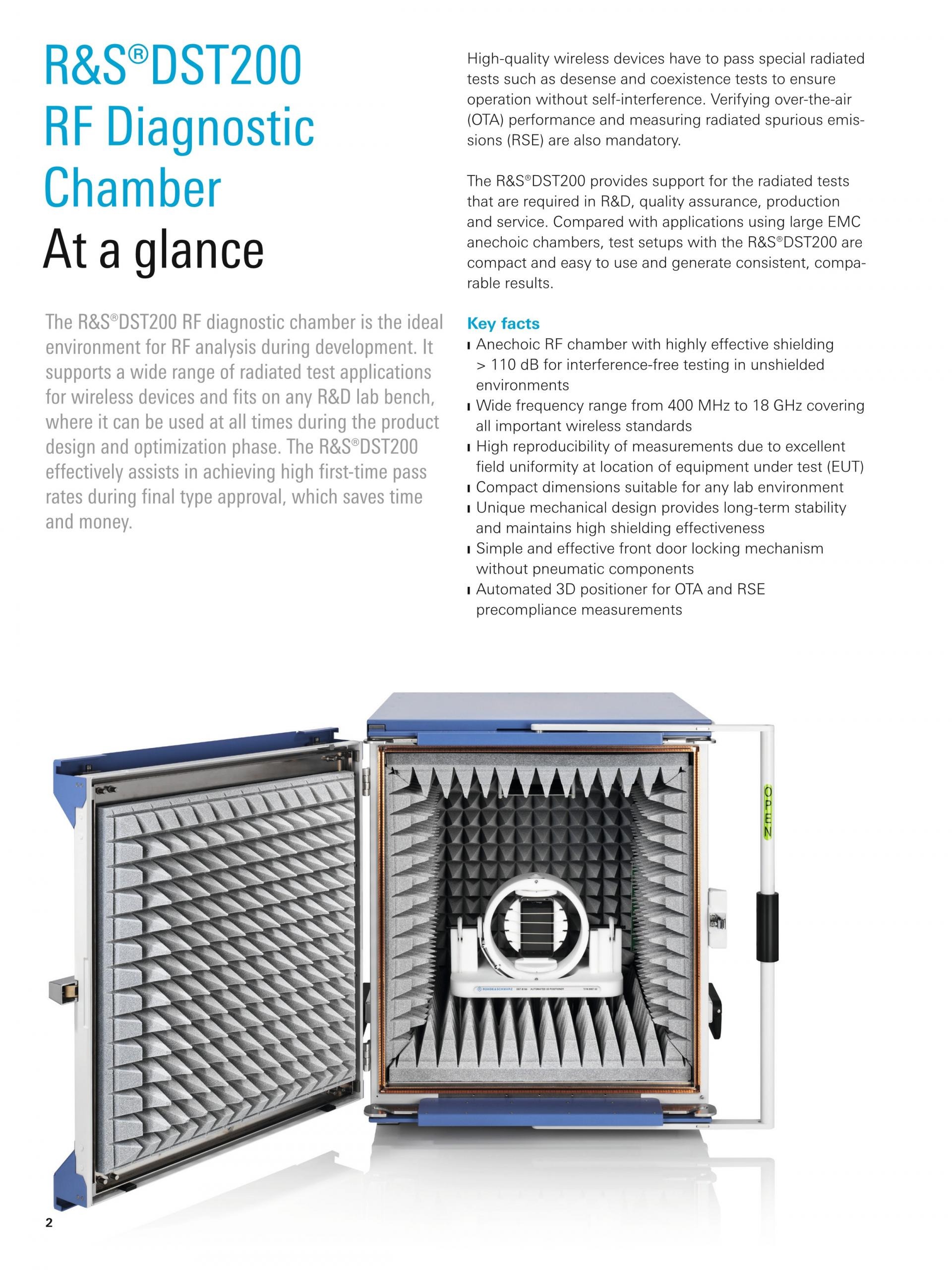 ROHDE & SCHWARZ 로데슈바르츠 로데슈바르즈 DST200 RF 진단 챔버 – 굿맨시스템 (가격문의)