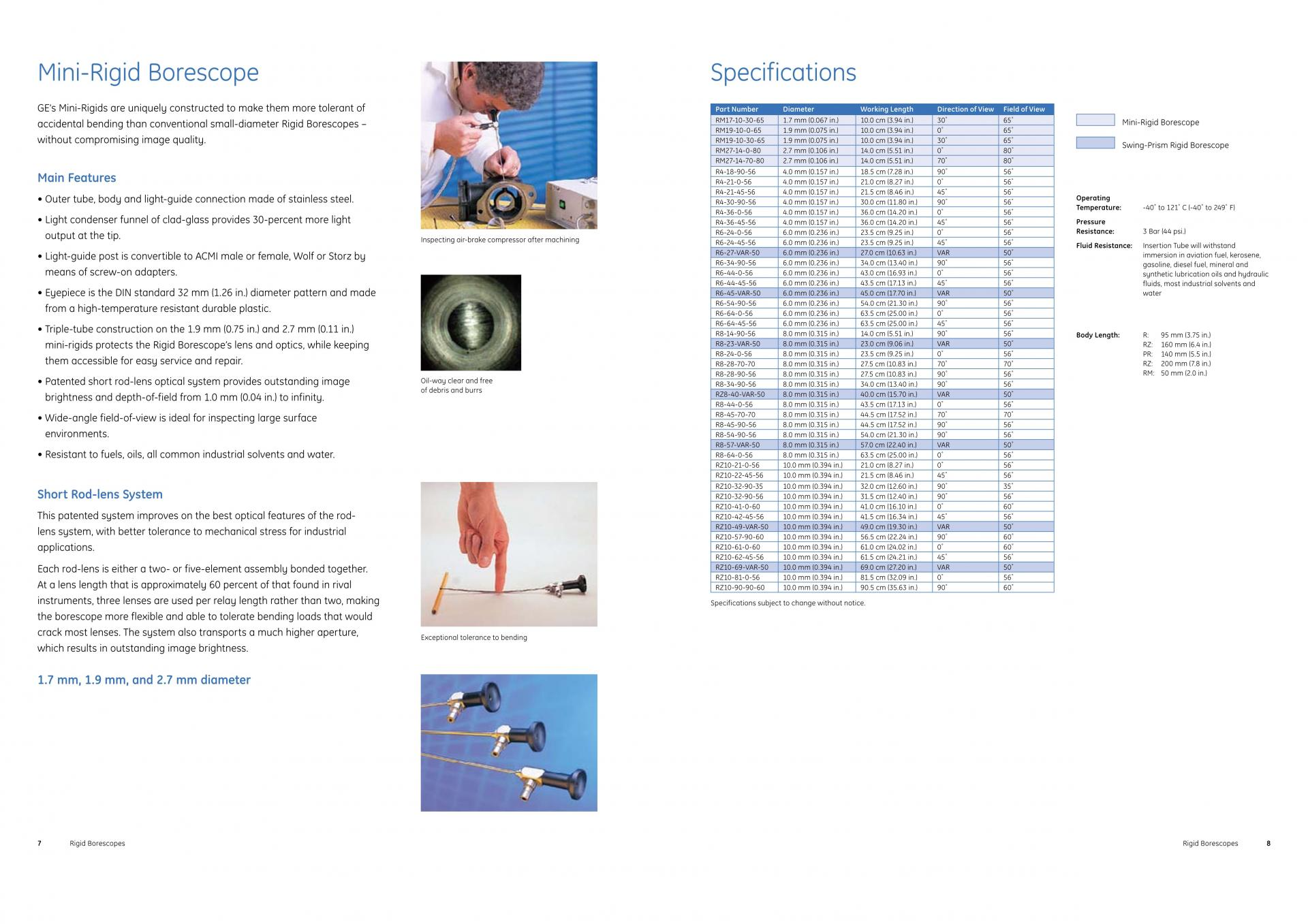 WAYGATE TECHNOLOGIES (웨이게이트 테크놀로지스) BORESCOPES 산업용내시경 (가격문의)
