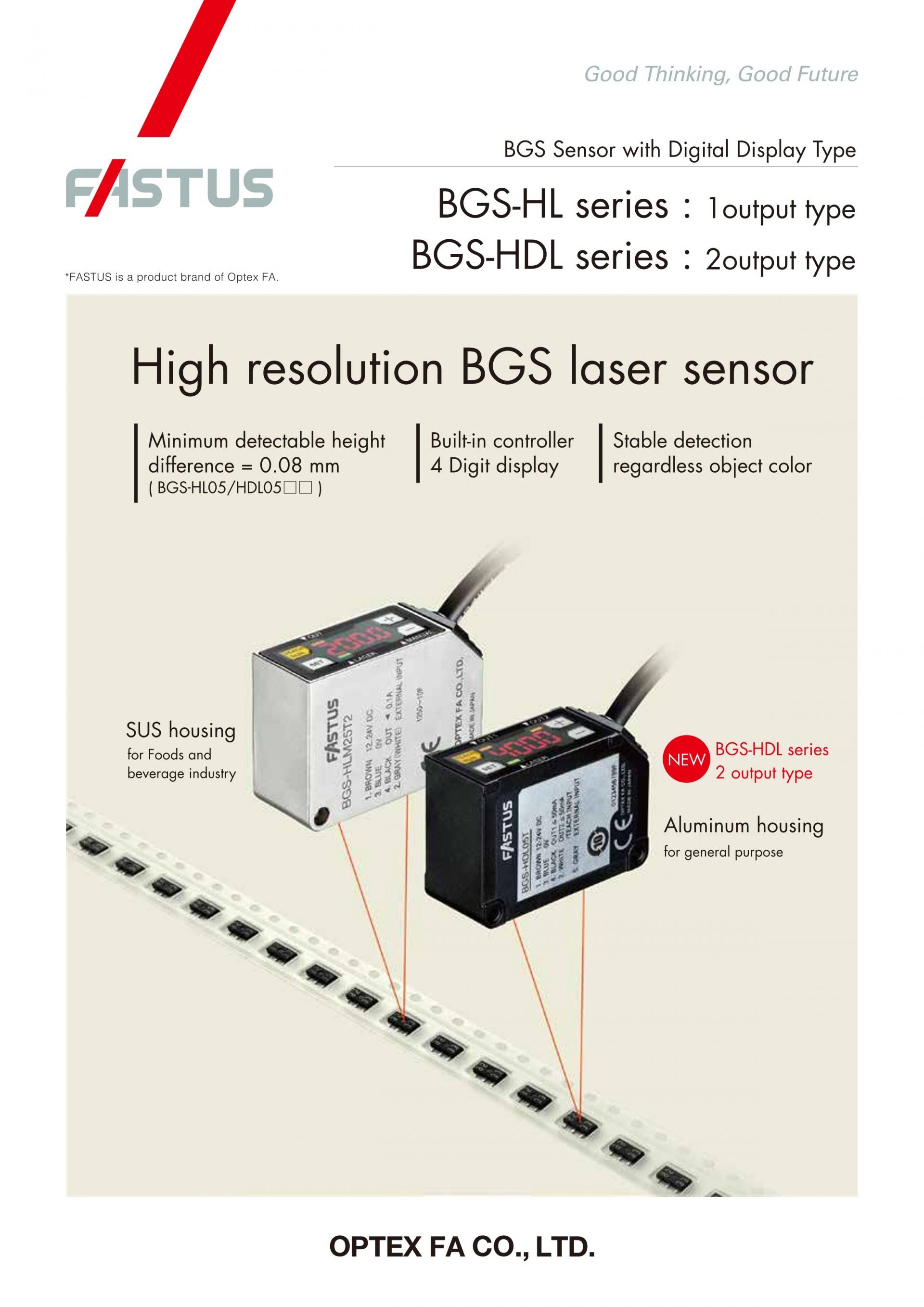 옵텍스 에프에이 OPTEX FA BGS-HL&BGS-HDL SERIES 고정밀 BGS 레이저센서 – 굿맨시스템 (가격문의)