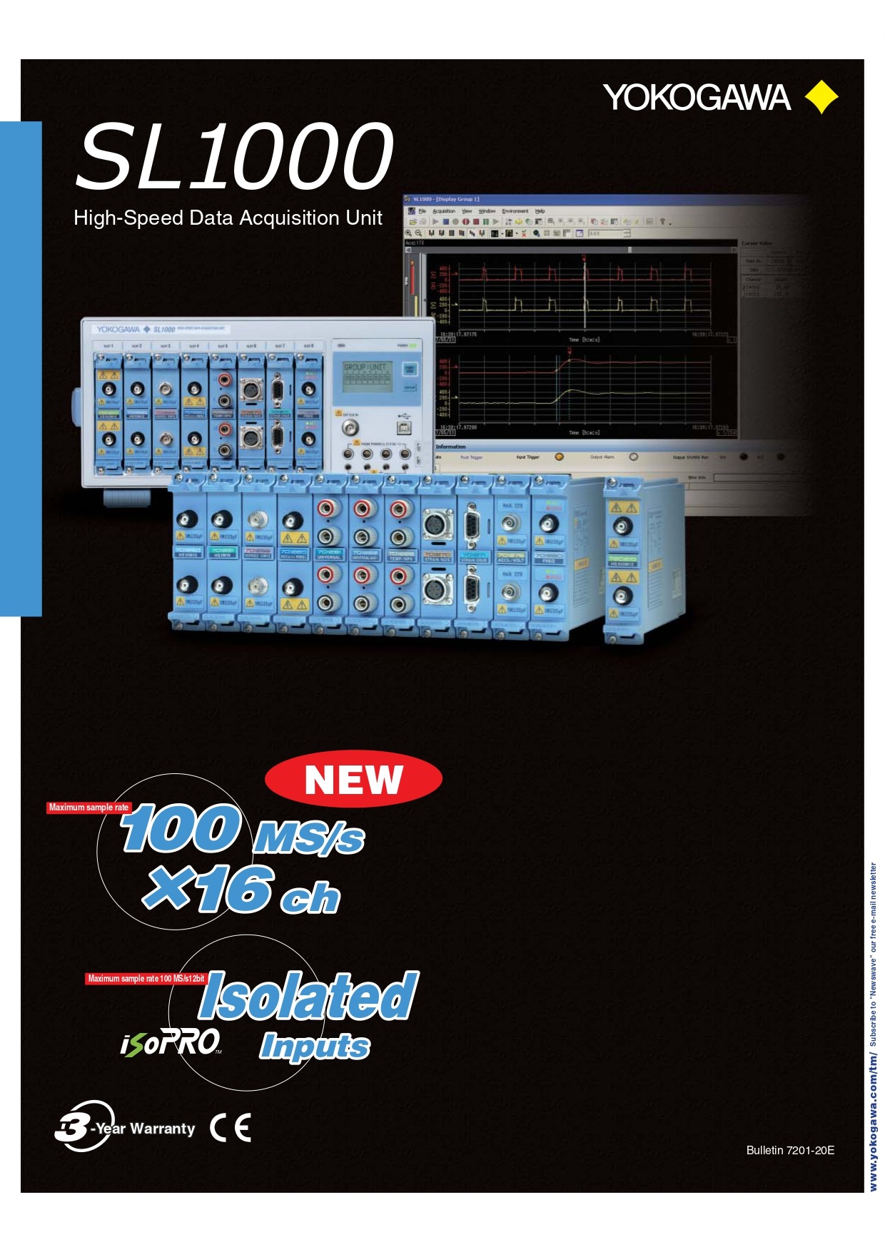 요꼬가와 YOKOGAWA SL1000 고속 데이터 로거 – 굿맨시스템 (가격문의)