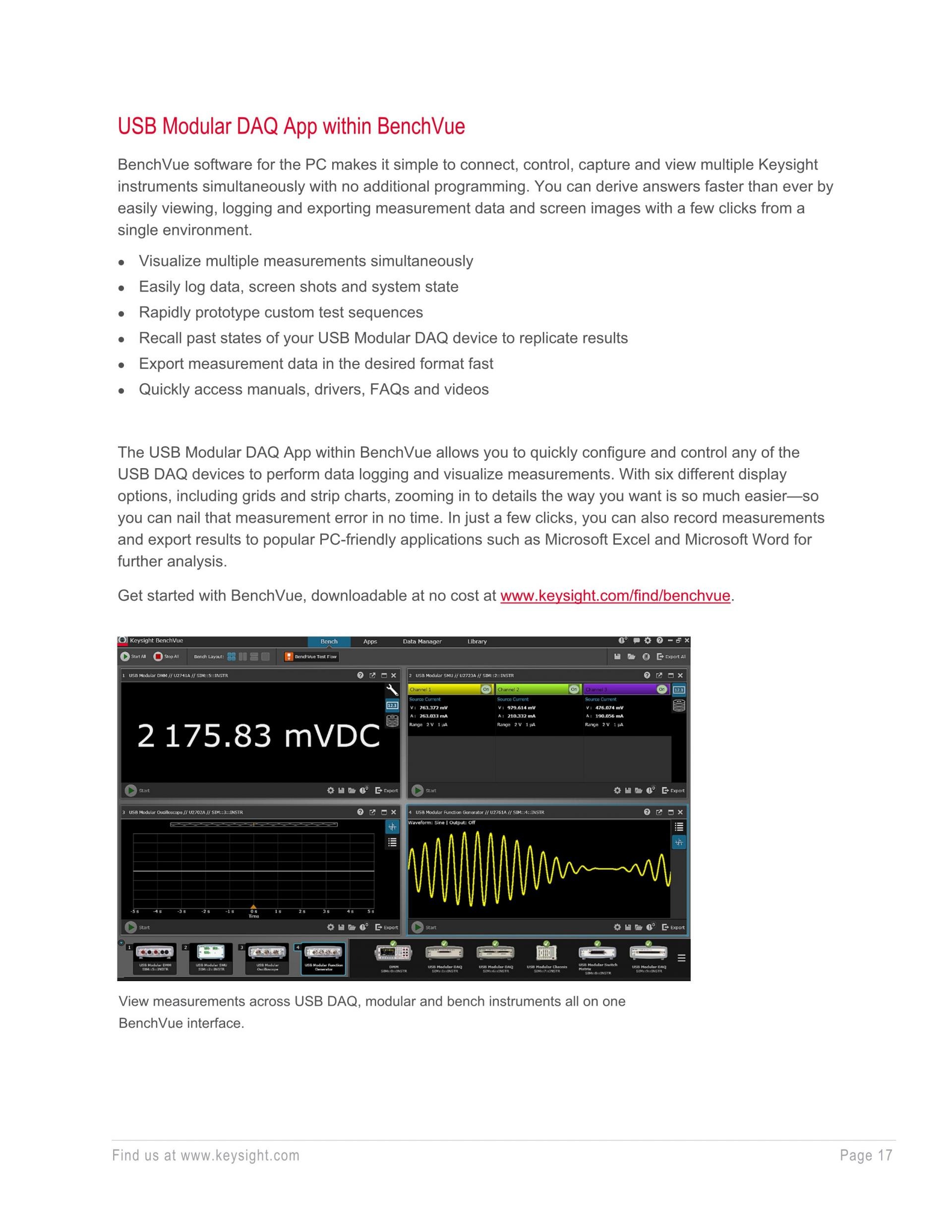 키사이트 KEYSIGHT U2331A 64채널 1 MSa/s USB 모듈러 다기능 데이터 수집