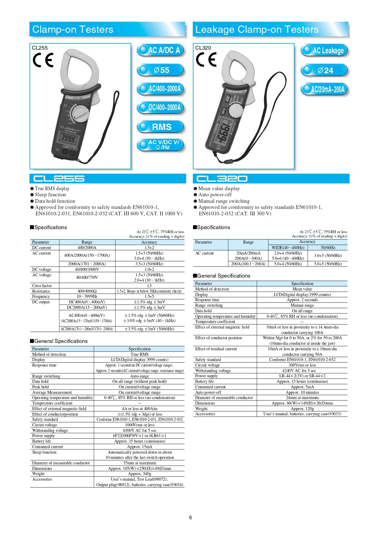 YOKOGAWA 요꼬가와 30031A, 30032A 누설 클램프 온 테스터 (가격문의)