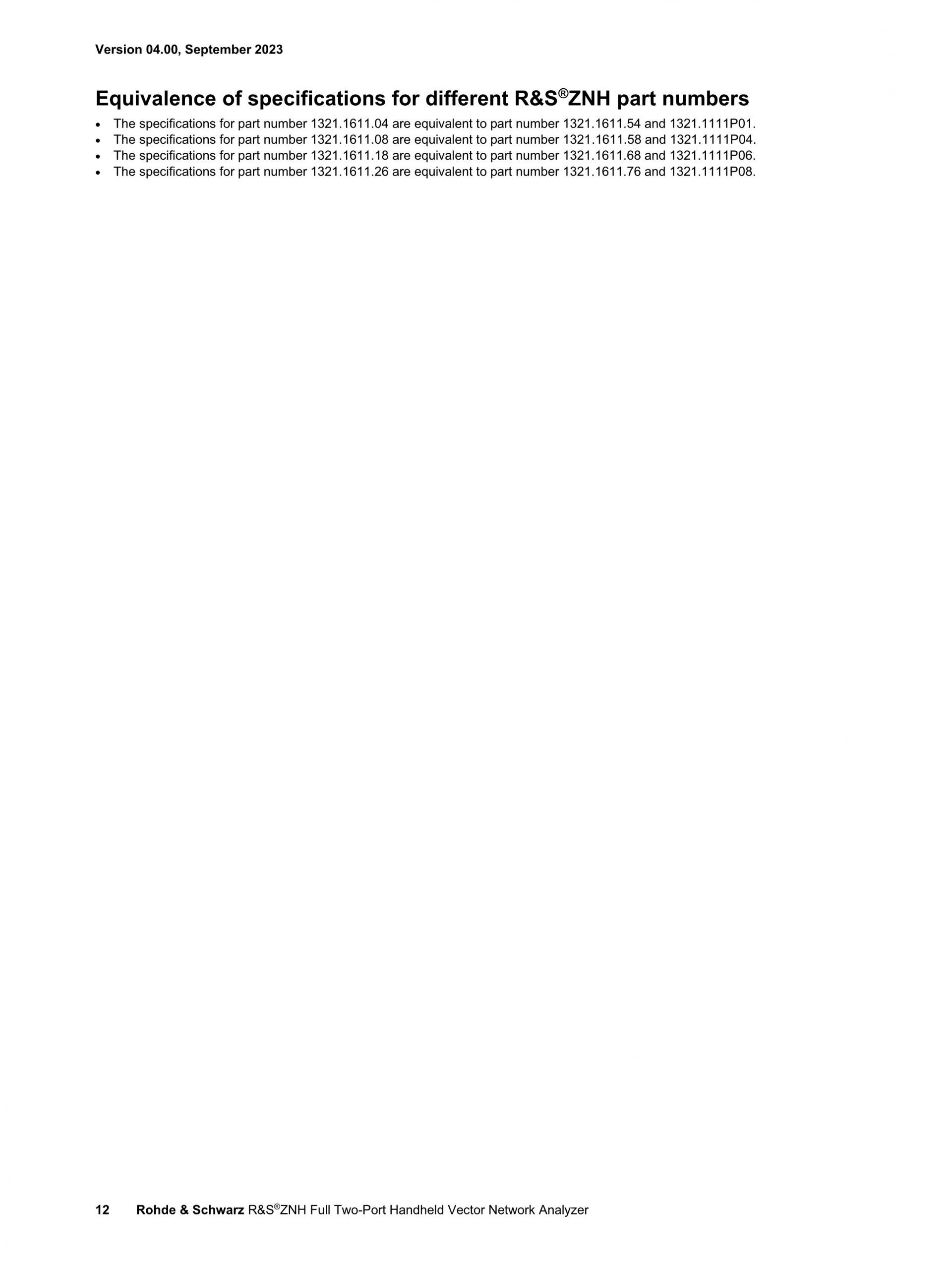 ROHDE & SCHWARZ 로데슈바르츠 로데슈바르즈 - ZNH 휴대용 벡터 네트워크 분석기 (가격문의)