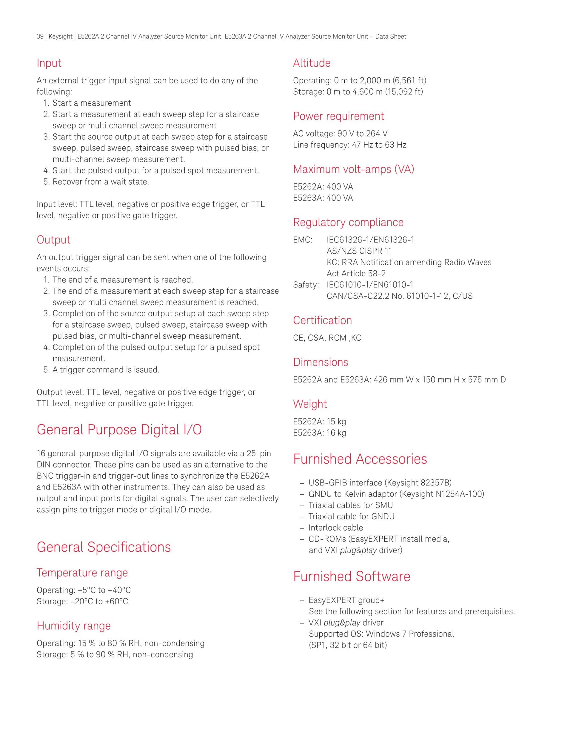 키사이트 KEYSIGHT E5262A 2 채널 IV 분석기 / 소스 모니터 유닛(두 개의 중간 전력 SMU) (가격문의)
