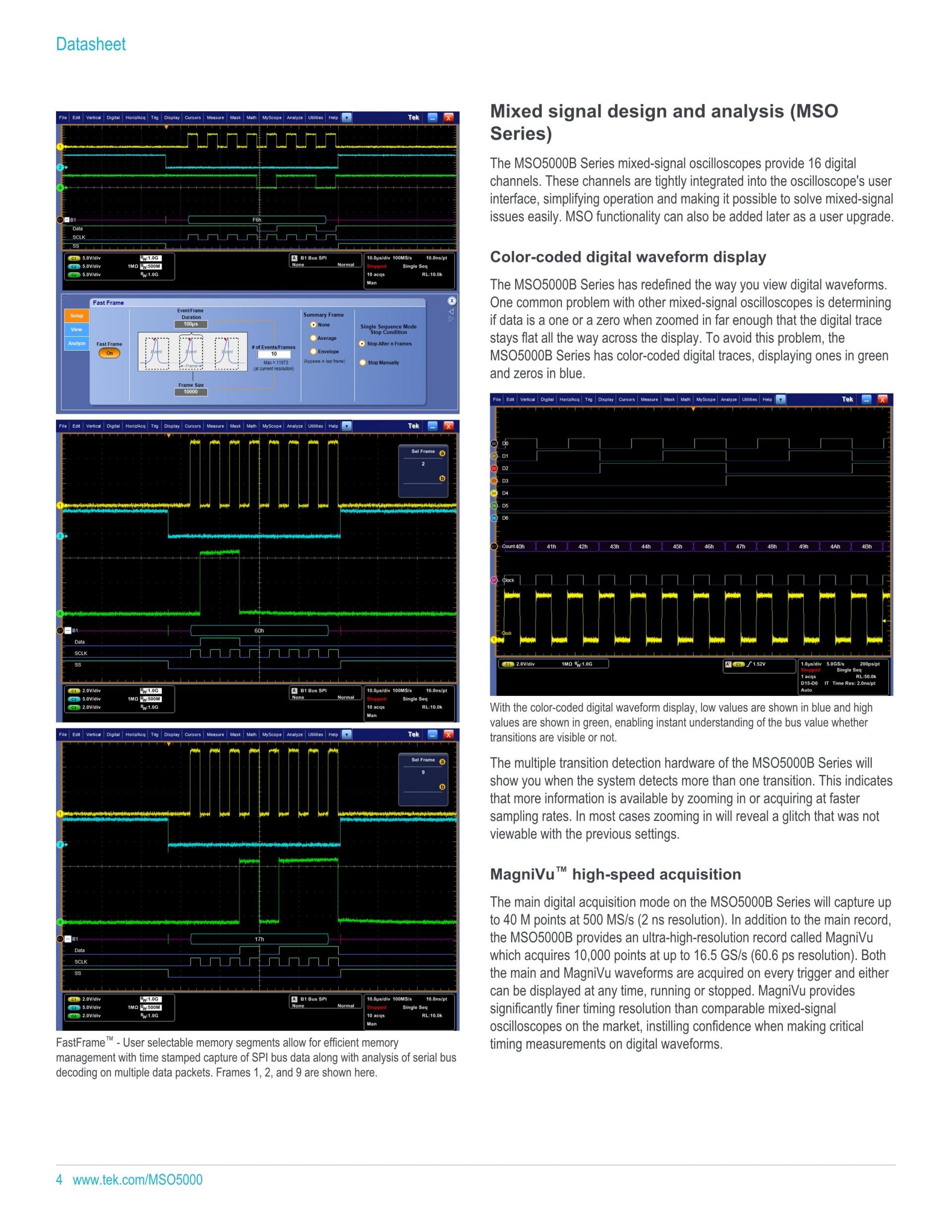 TEKTRONIX 텍트로닉스 MSO5054B 오실로스코프 (가격문의)