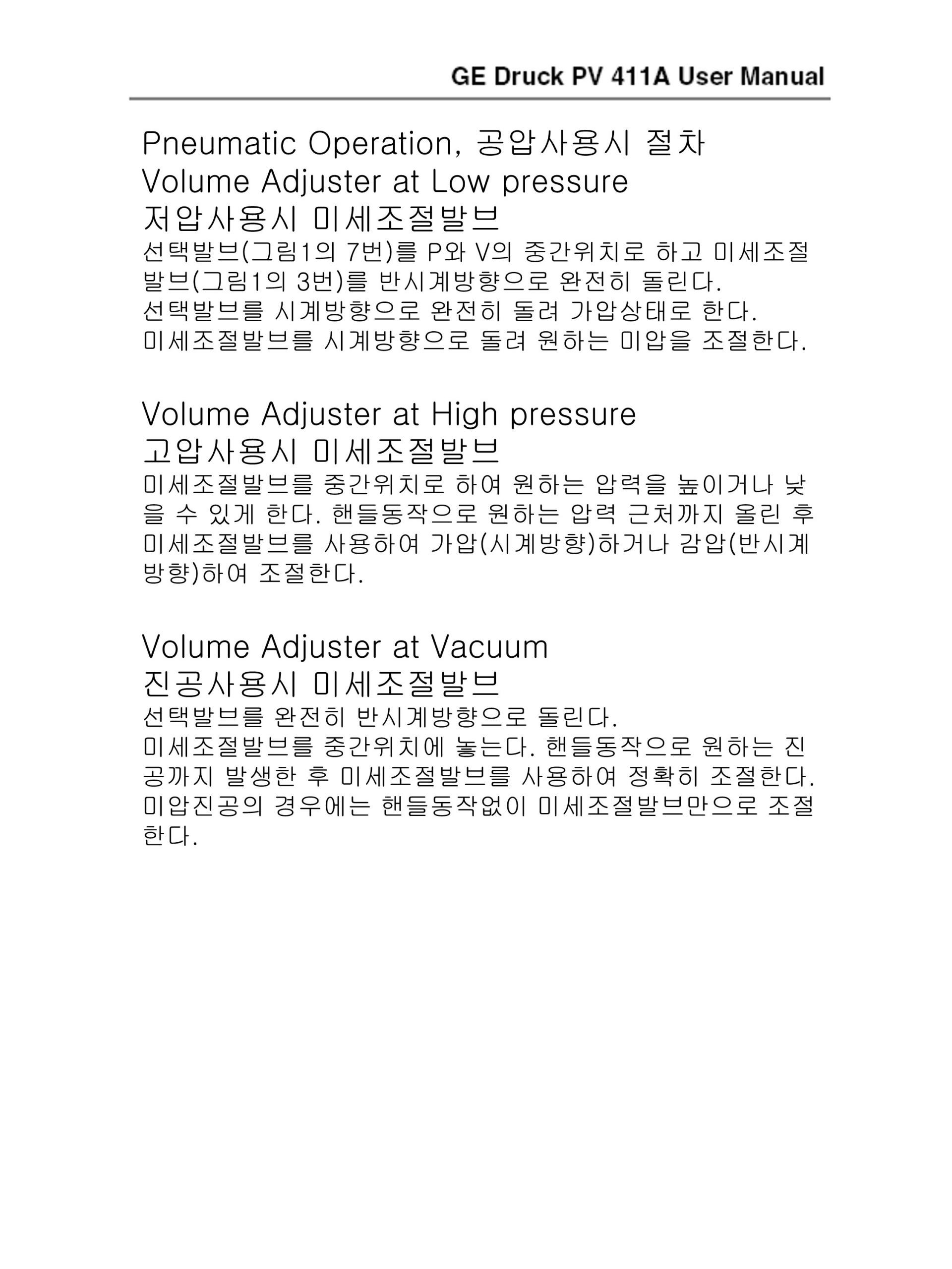 드럭 DRUCK PV411 공압/유압/미압 다기능 핸드펌프 (공압40bar, 유압700bar) - 가격문의 – 굿맨시스템