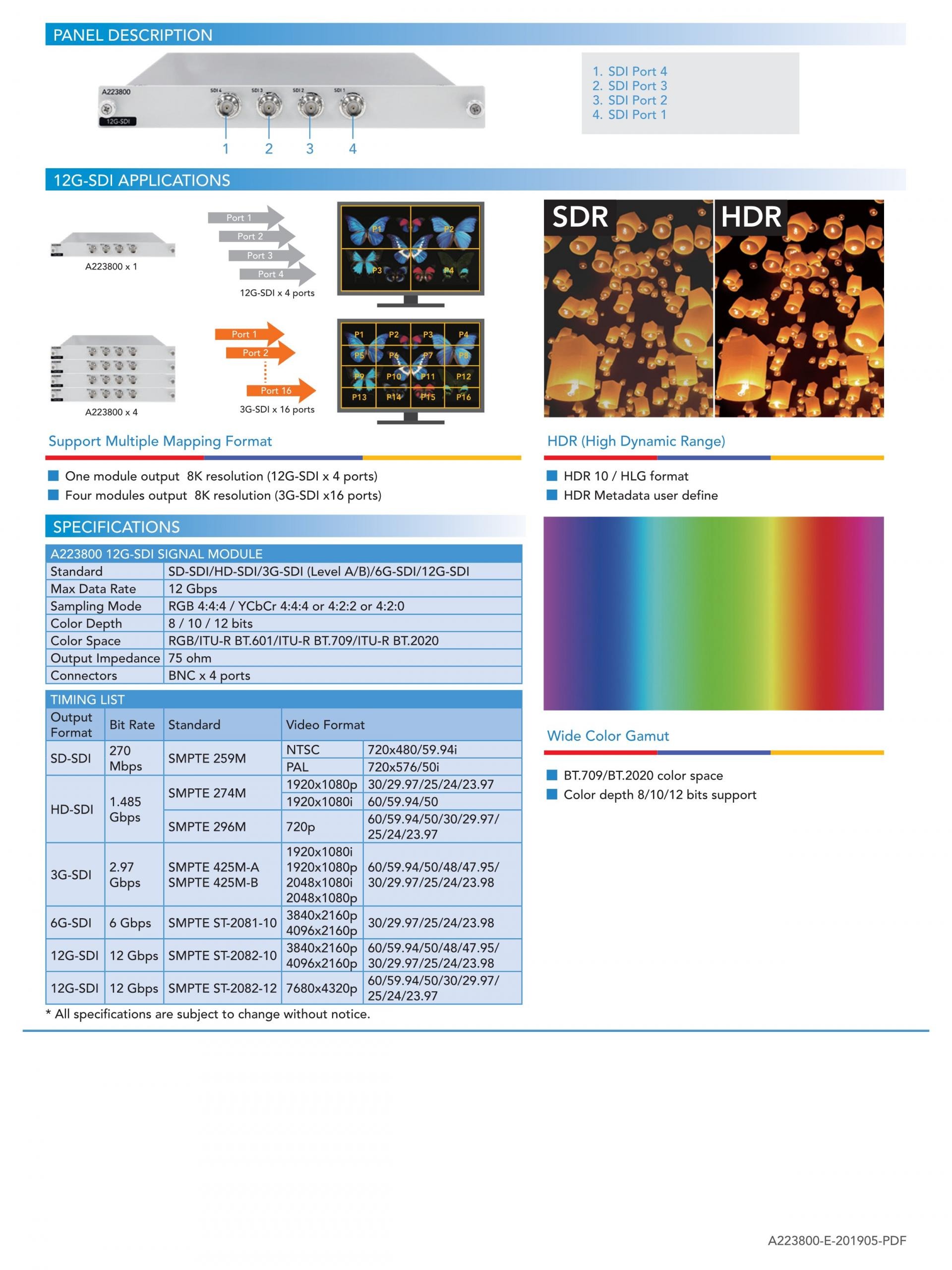 크로마 CHROMA Video Pattern Generator시리즈 2233-B/2234/2235/2238/2401/2402/2403/22294-A/23293-B/23294/ A223800 – /A223804/A223810/A223812 (가격문의)