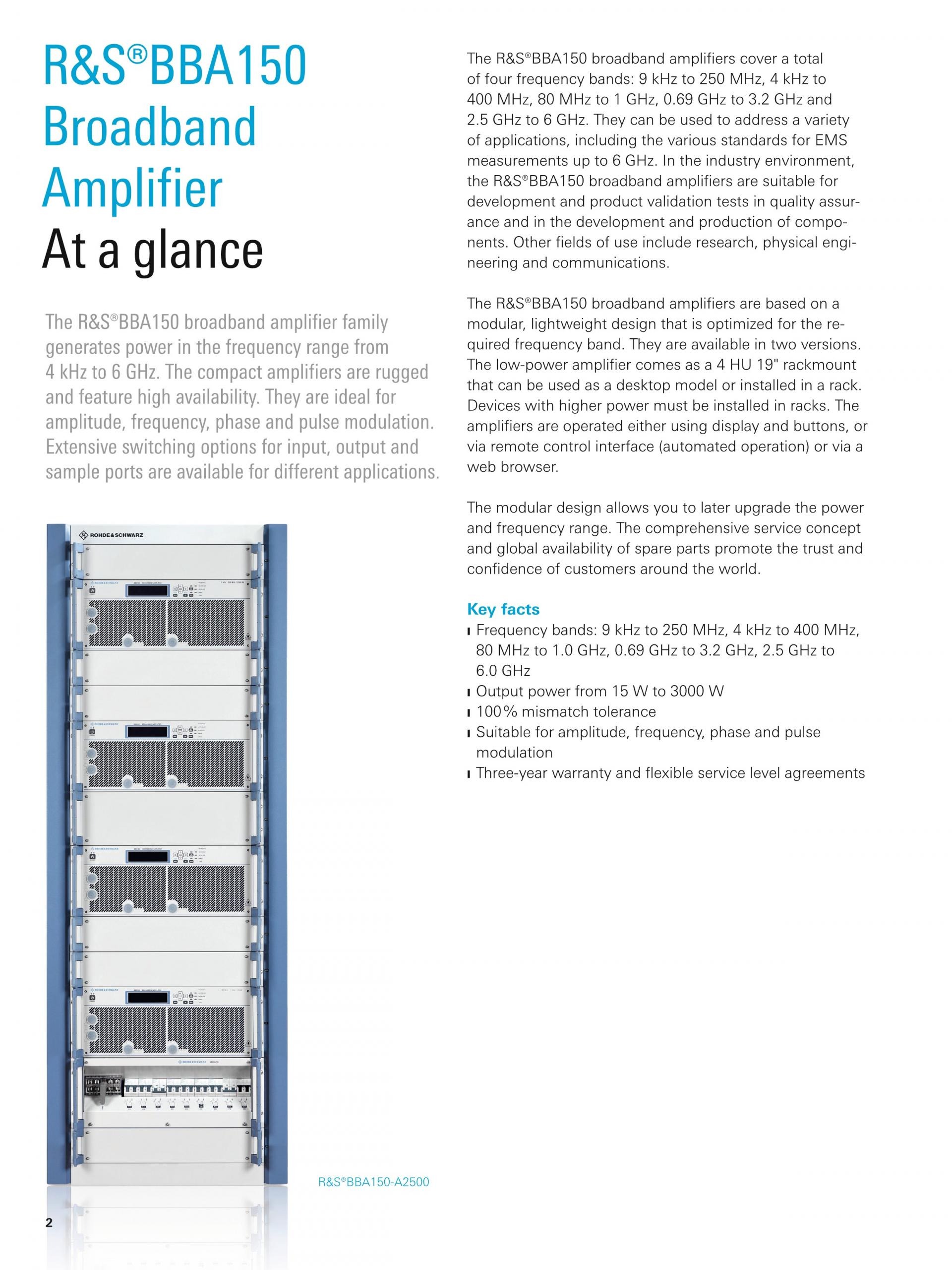ROHDE & SCHWARZ 로데슈바르츠 로데슈바르즈 BBA150 광대역 증폭기 (가격문의)