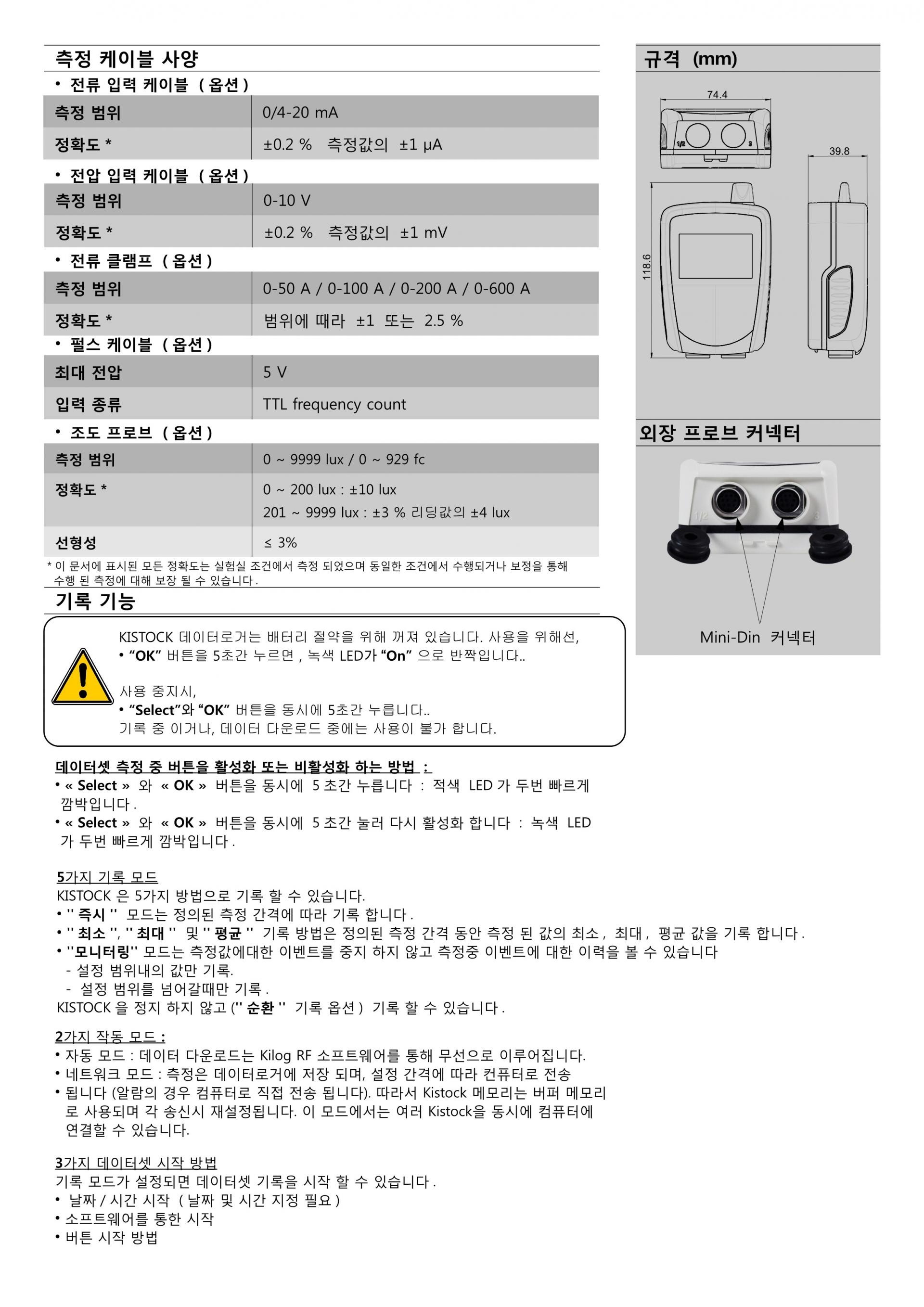 키모 KIMO KTU210-RF 무선 전류, 전압, 펄스 데이터 로거 – 굿맨시스템 (가격문의)