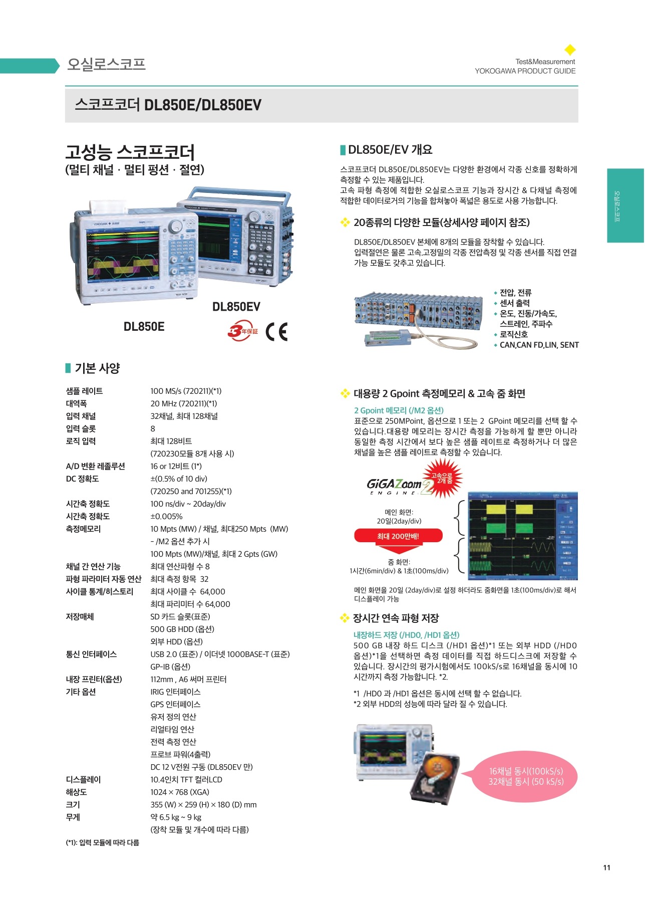 YOKOGAWA 요꼬가와 DL850E 스코프코더 ()