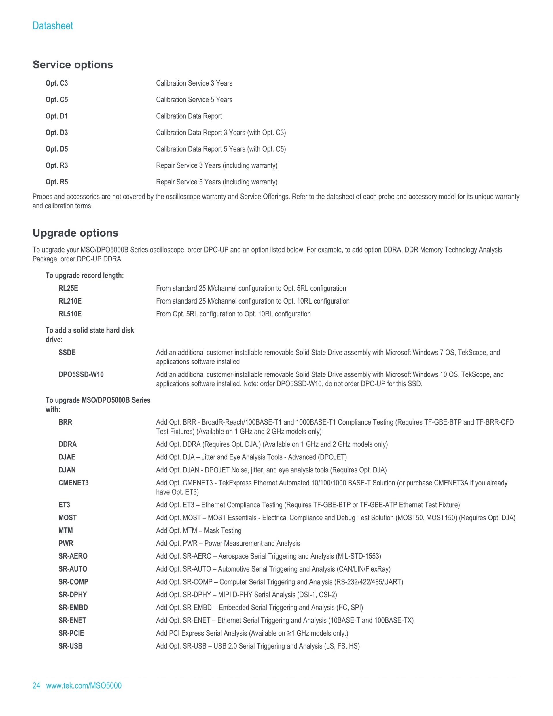 TEKTRONIX 텍트로닉스 MSO5054B 오실로스코프 (가격문의)