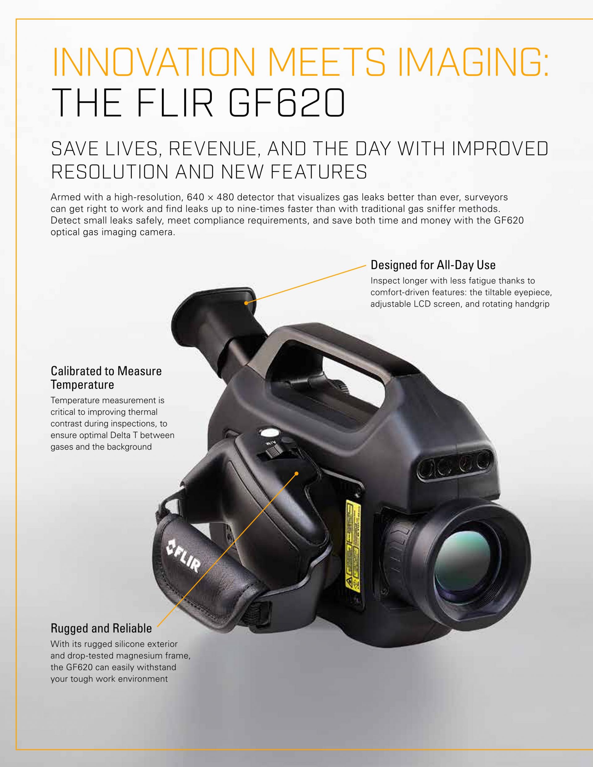 플리어 FLIR GF620 | 광학 가스 이미징 카메라 (가격문의)