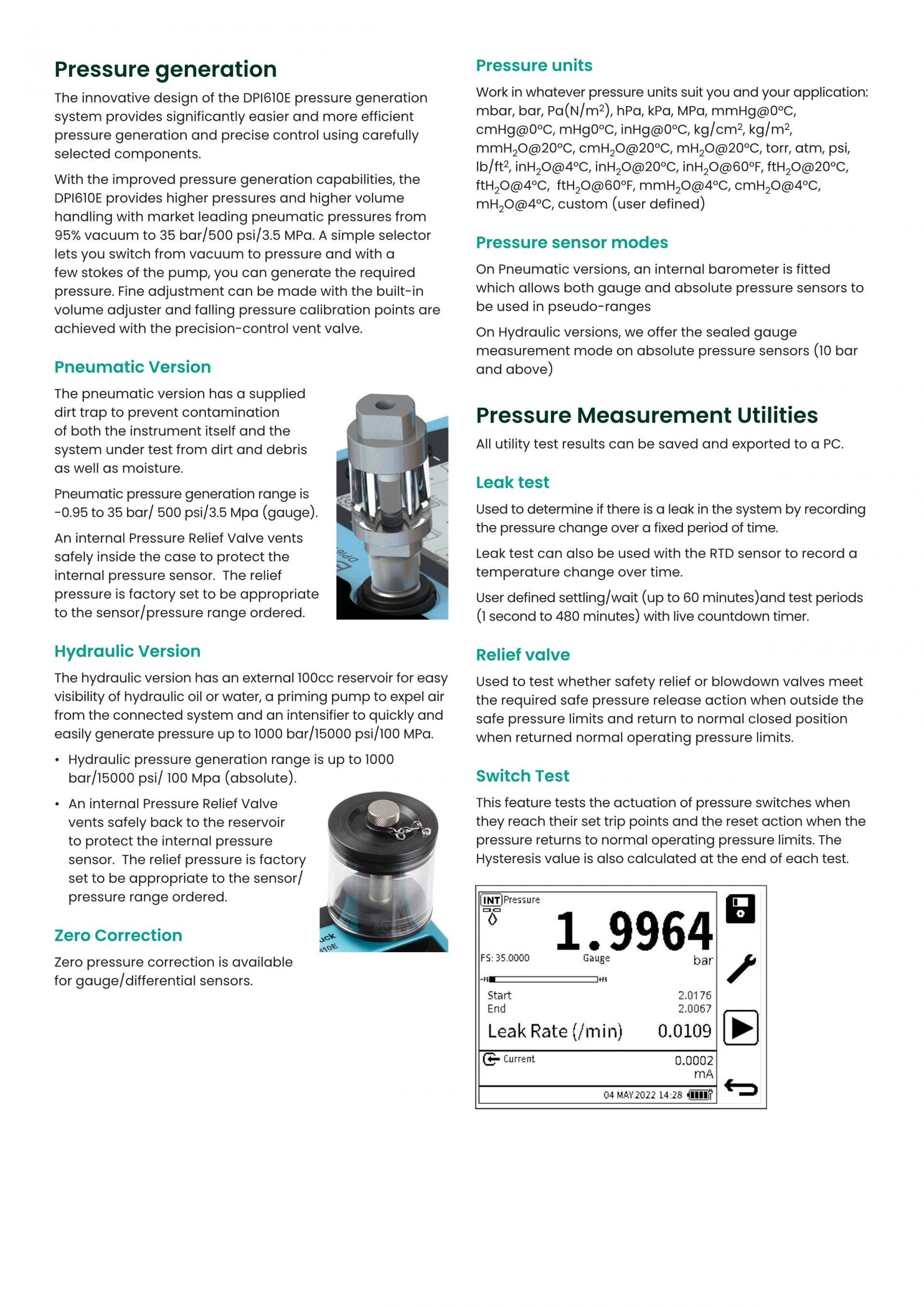 드럭 DRUCK DPI610E 휴대용 압력교정기 350mbar – 굿맨시스템 (가격문의)
