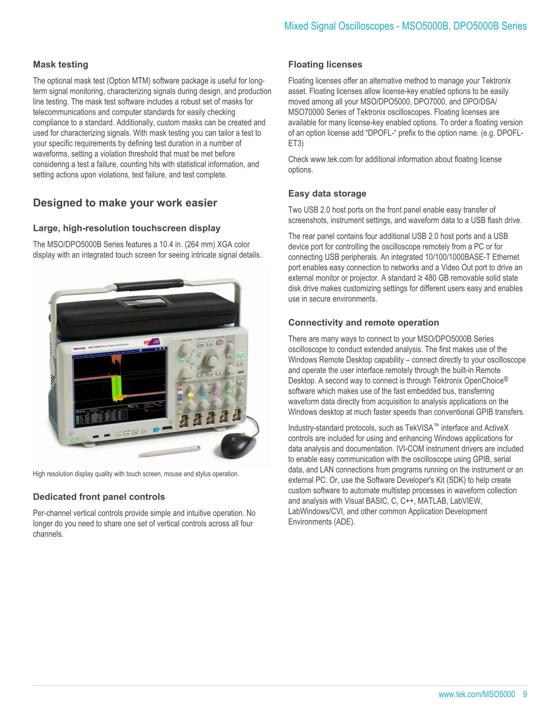 TEKTRONIX 텍트로닉스 MSO5054B 오실로스코프 (가격문의)