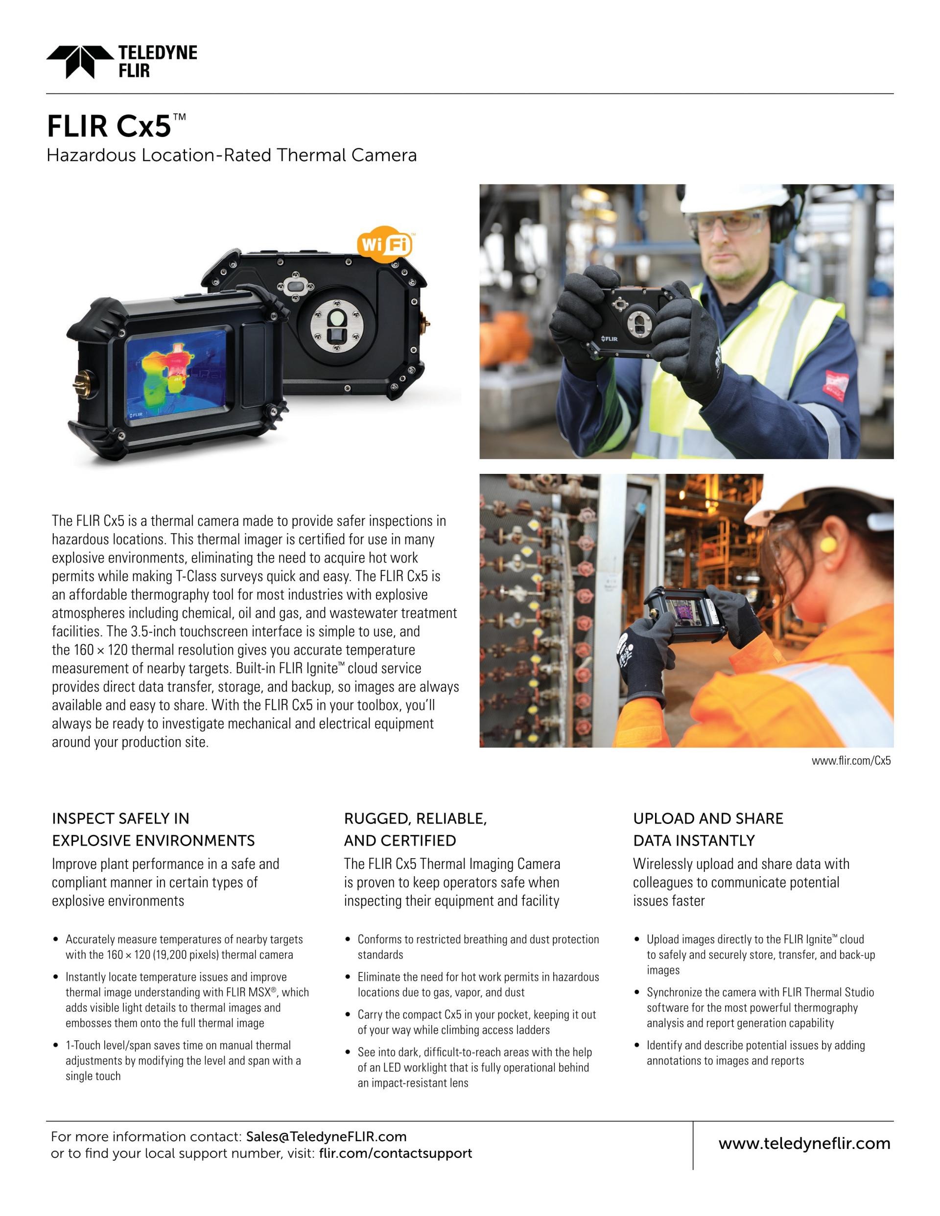 FLIR 플리어 CX5 – 방폭형 열화상 카메라 ()
