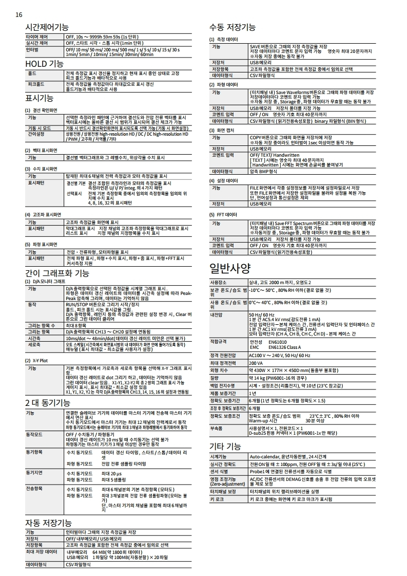 히오키 HIOKI PW6001 파워 아날라이저 – 굿맨시스템 (가격문의)