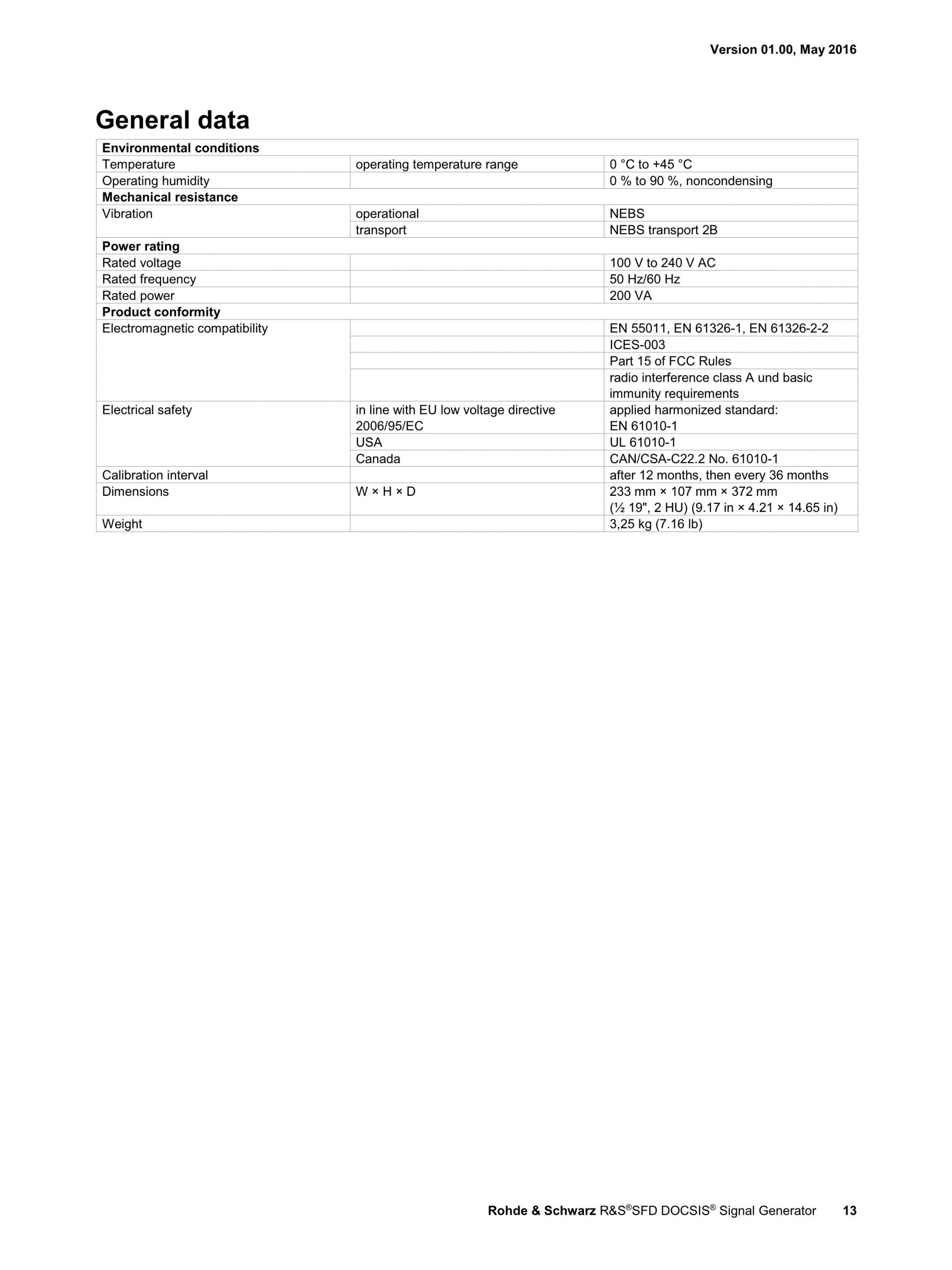 ROHDE & SCHWARZ 로데슈바르츠 로데슈바르즈 SFD DOCSIS 신호 발생기 (가격문의)