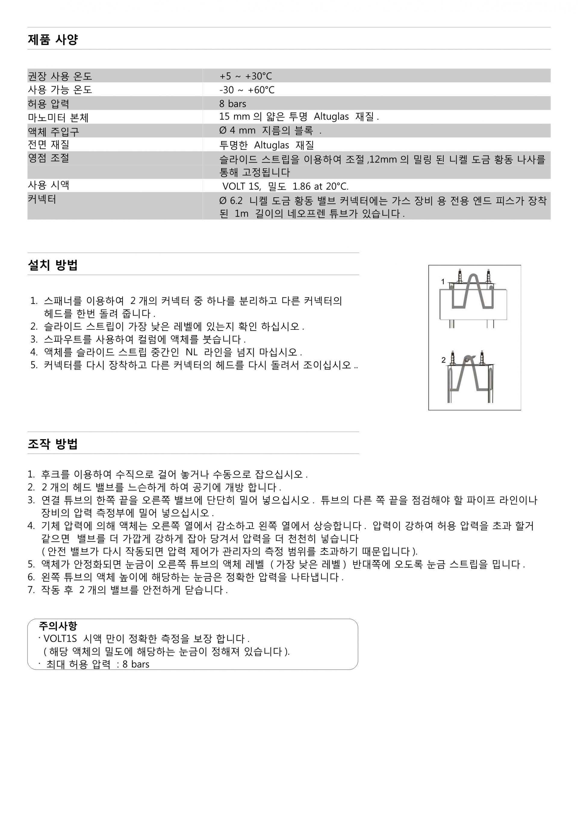 키모 KIMO KM 액주형 마노미터 시리즈 (U자형) KM 45 / KM 60 – 굿맨시스템 (가격문의)