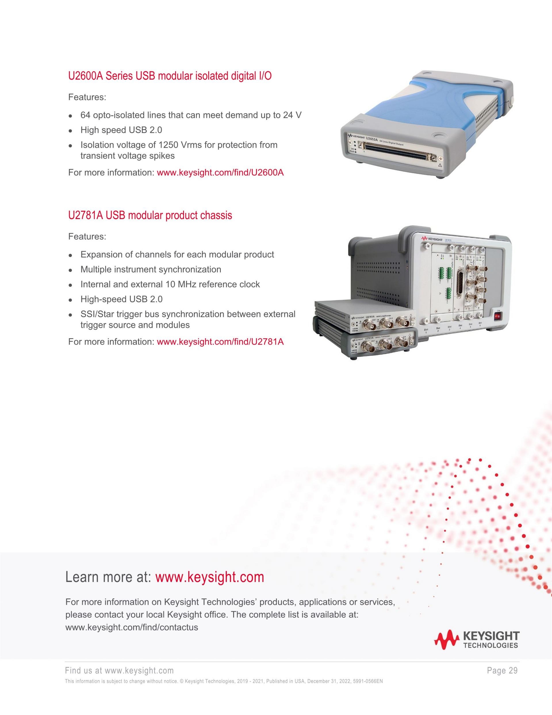 키사이트 KEYSIGHT U2353A 16채널 500 kSa/s USB 모듈러 다기능 데이터 수집