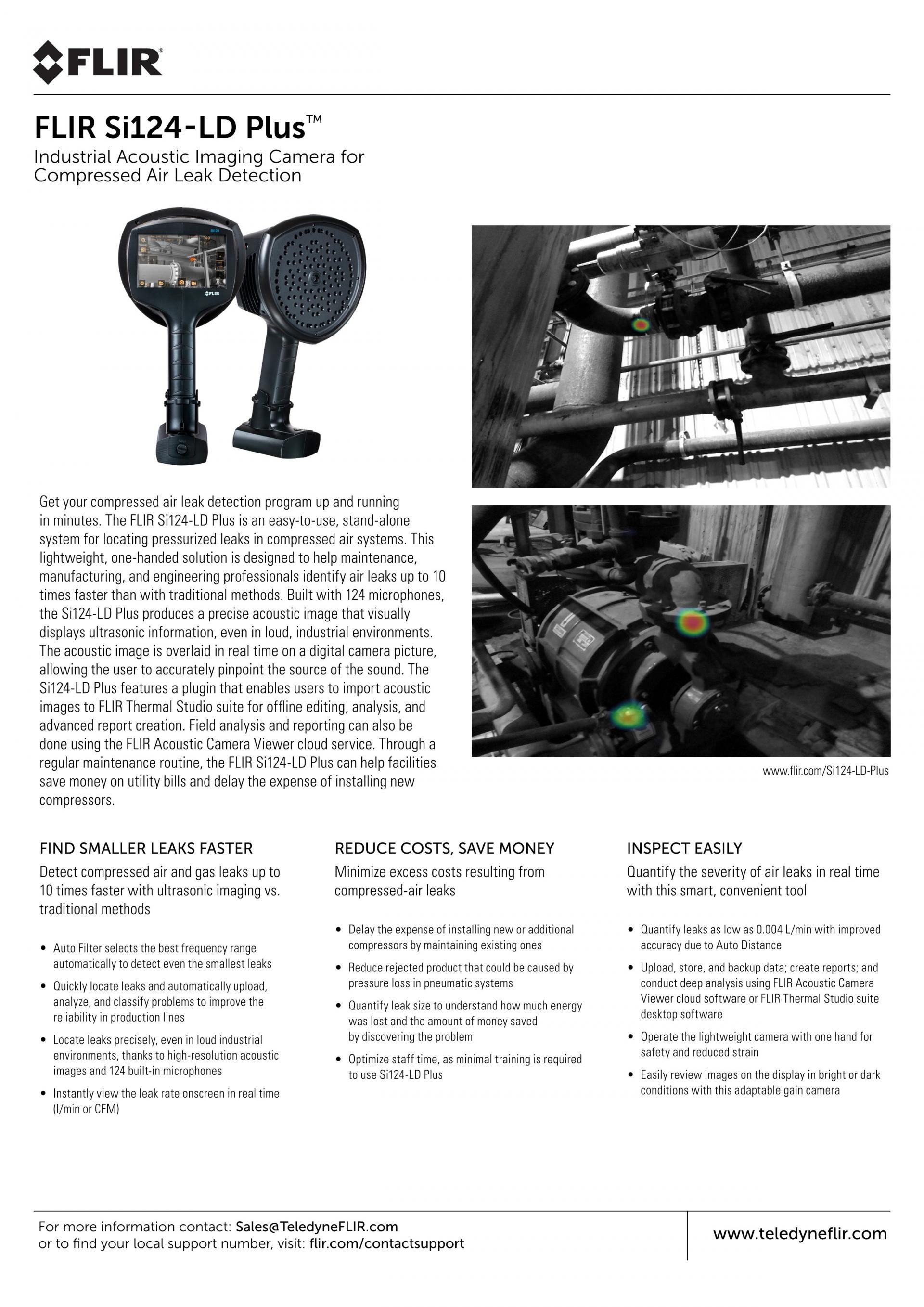FLIR 플리어 SI124-LD PLUS 산업용 음향 이미징 카메라 – 굿맨시스템 ()