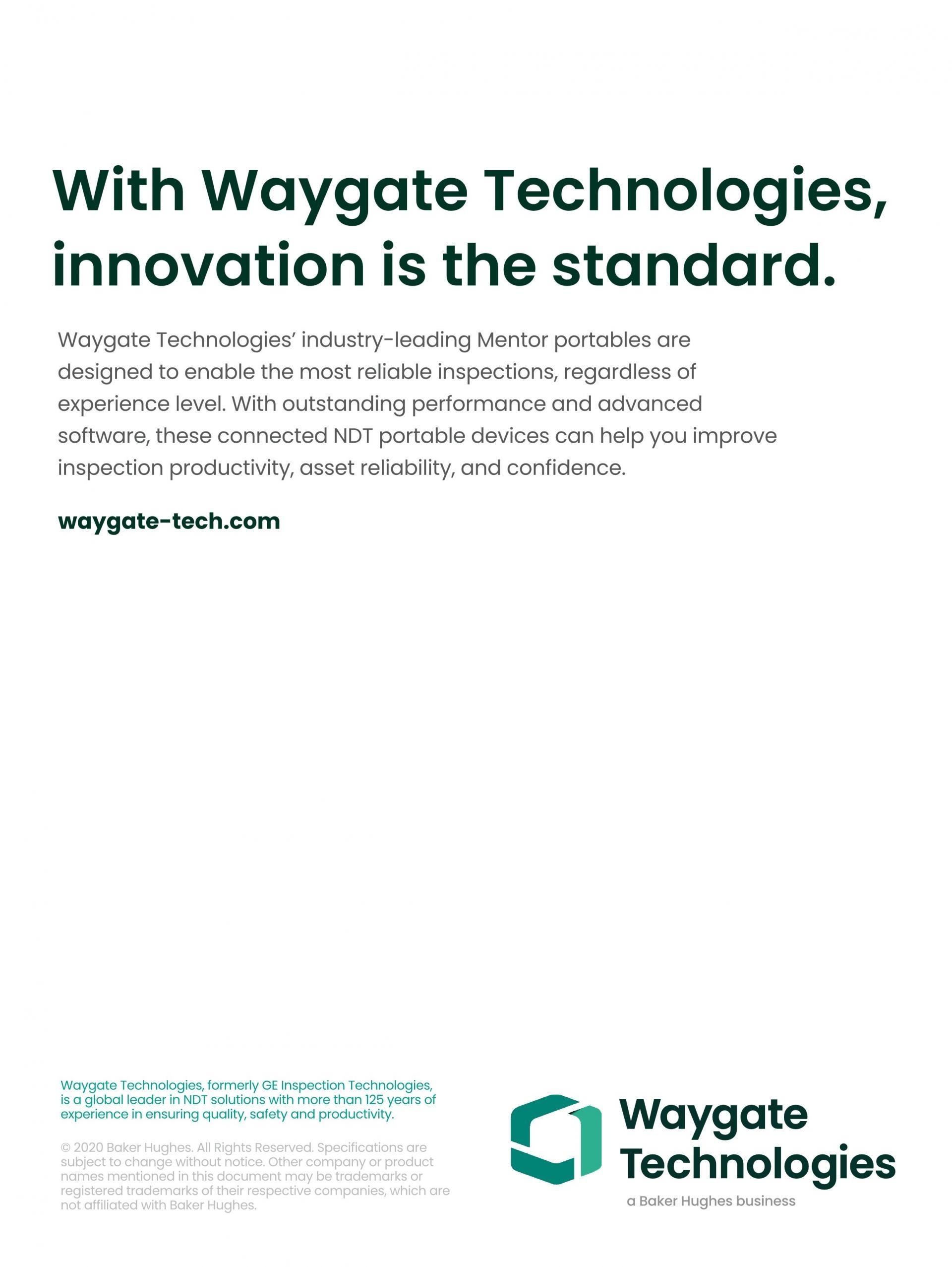 WAYGATE TECHNOLOGIES (웨이게이트 테크놀로지스) Mentor UT 휴대용 초음파 위상 배열 탐상기 (가격문의)
