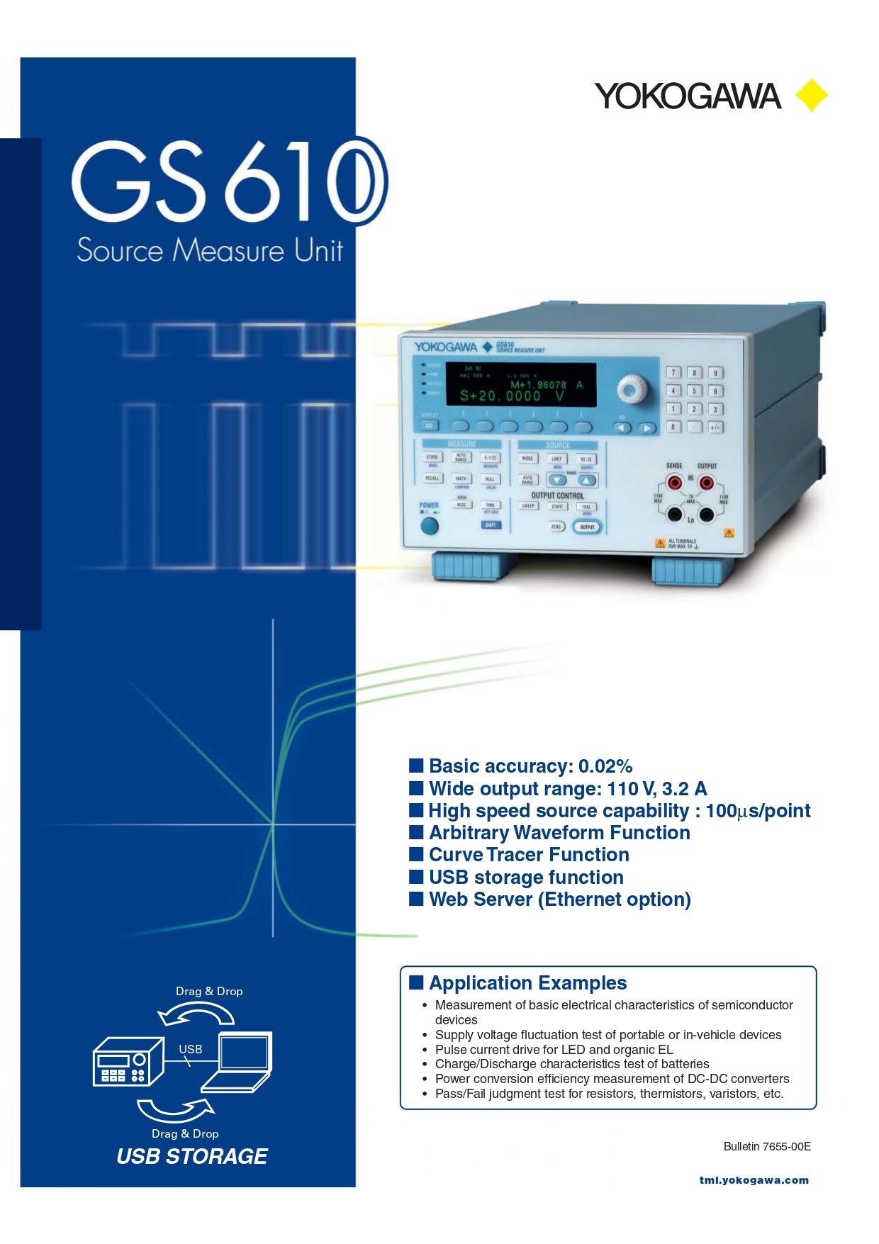 요꼬가와 YOKOGAWA GS610 Source Measure Unit – 굿맨시스템 (가격문의)