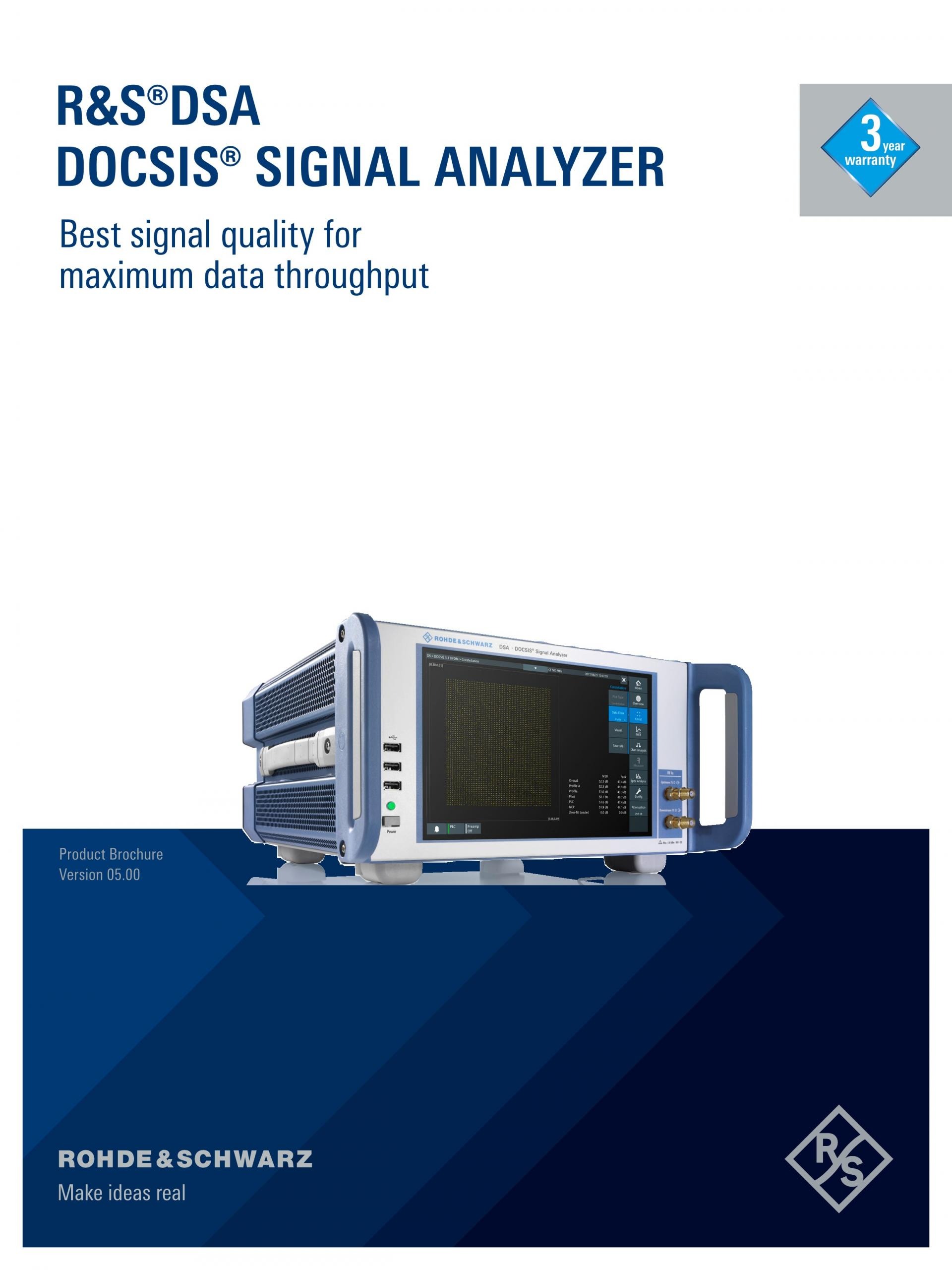 로데슈바르즈 ROHDE & SCHWARZ - DSA DOCSIS 신호 분석기 (가격문의)