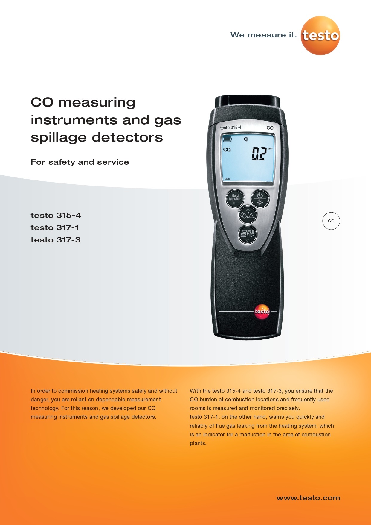 테스토 TESTO 315-3 & 315-4 CO/ CO2 측정기 (가격문의)