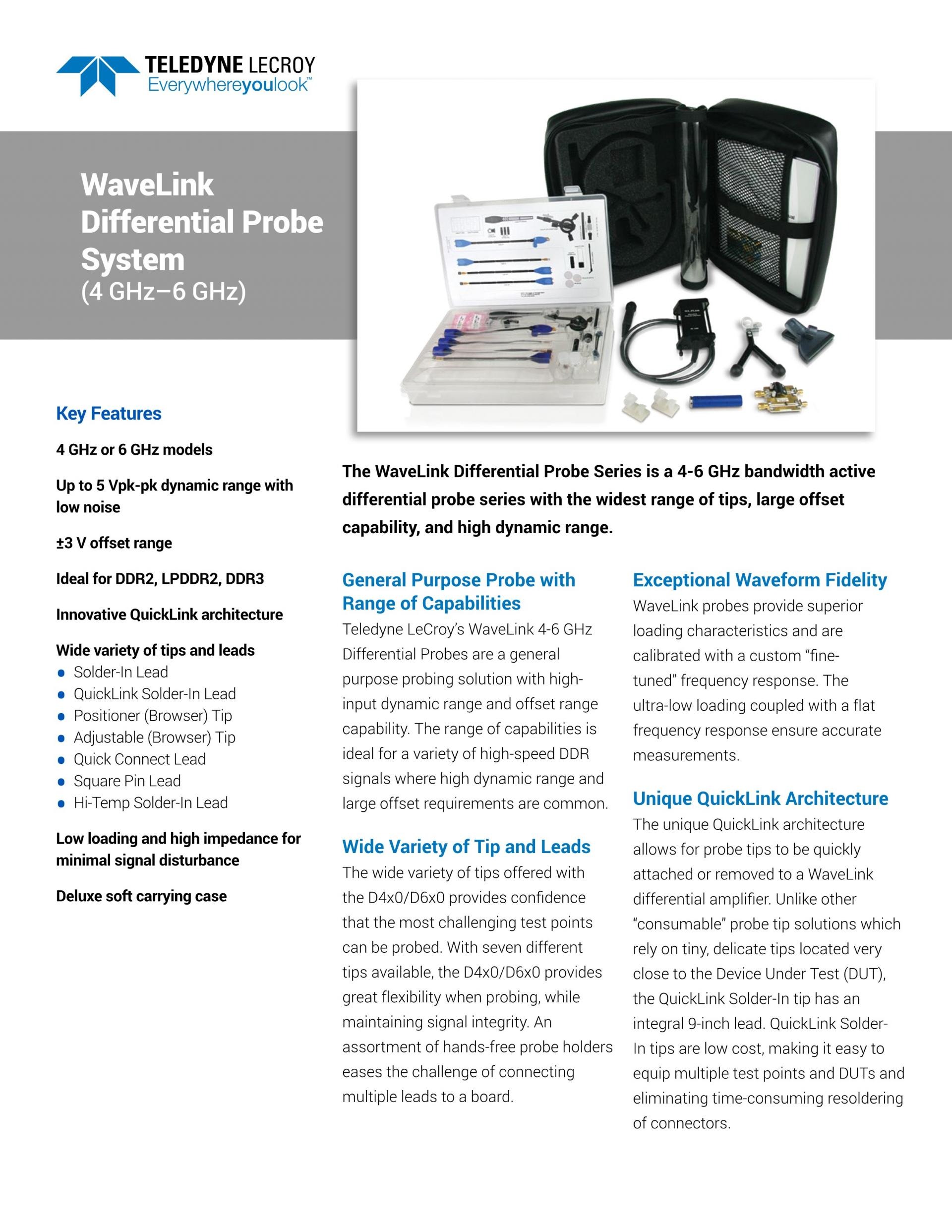 르크로이 LECROY WAVELINK 차동프로브 4~6GHz (가격문의) D410-A-PB2 – 굿맨시스템 (가격문의) /D410-A-PL/D420-A-PB2/D420-A-PL/D610-A-PB2/D610-A-PL 등