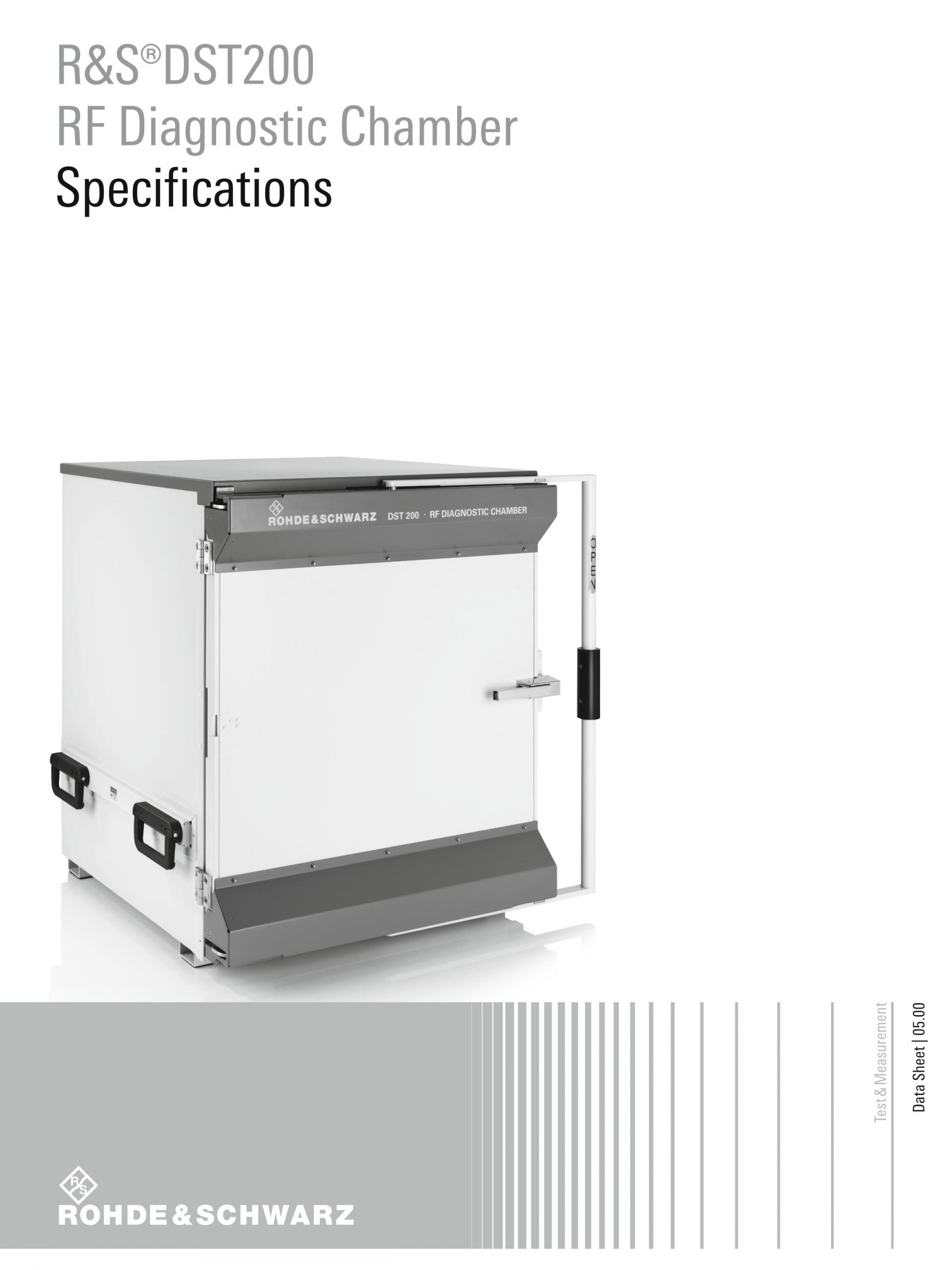 ROHDE & SCHWARZ 로데슈바르츠 로데슈바르즈 DST200 RF 진단 챔버 – 굿맨시스템 (가격문의)