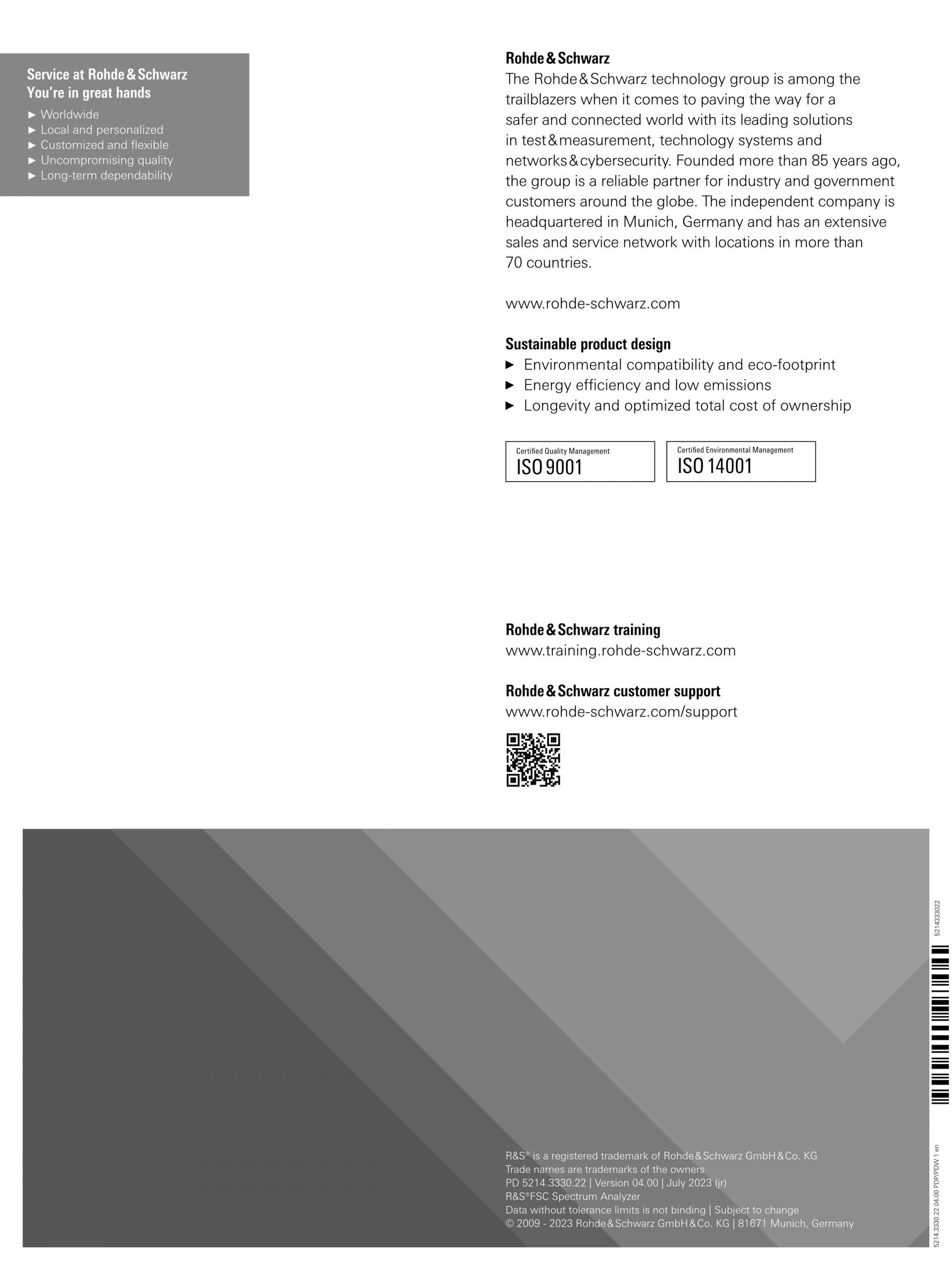 ROHDE & SCHWARZ 로데슈바르츠 로데슈바르즈 - FSC 스펙트럼 분석기 (가격문의)
