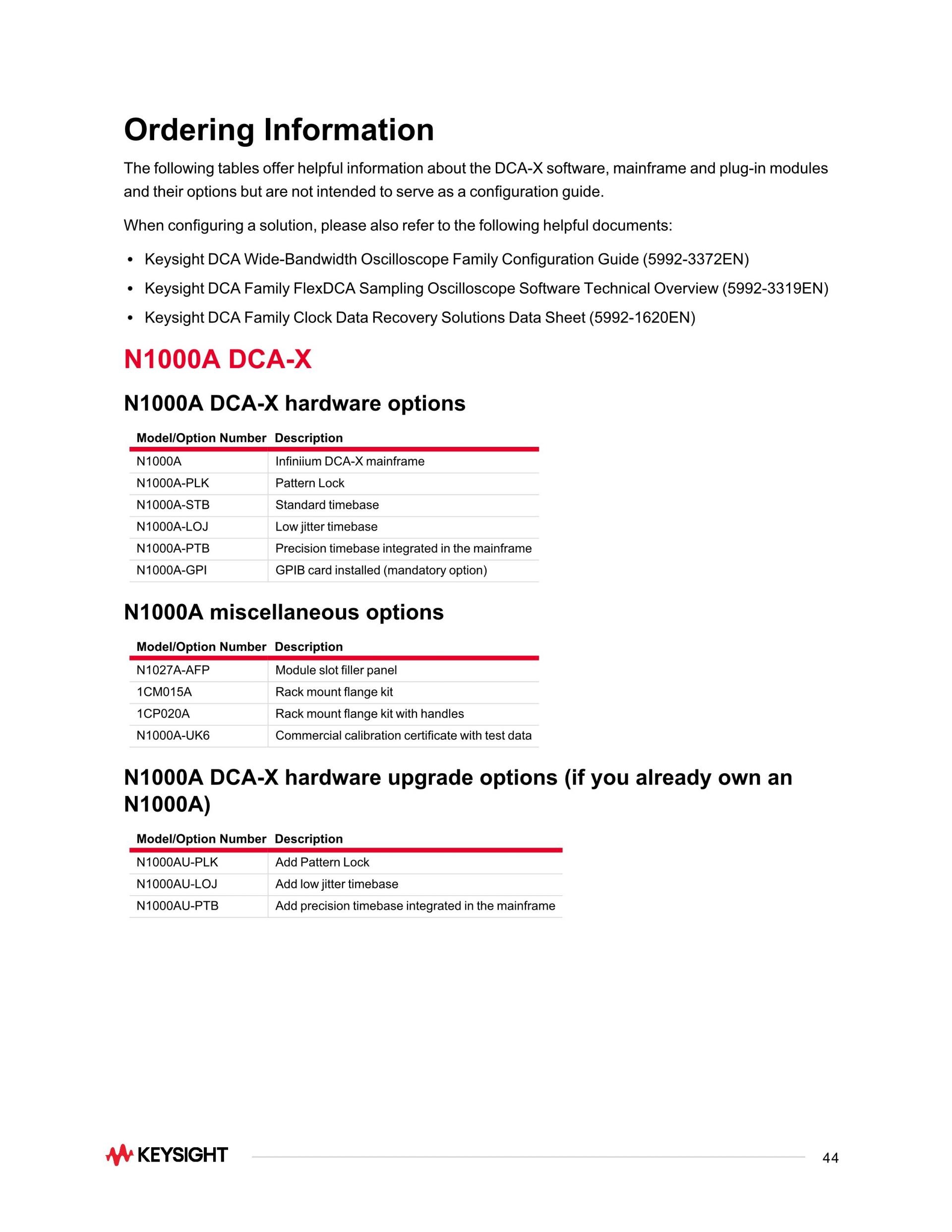 키사이트 KEYSIGHT N1000A DCA-X 광대역폭 오실로스코프 메인프레임 (가격문의)