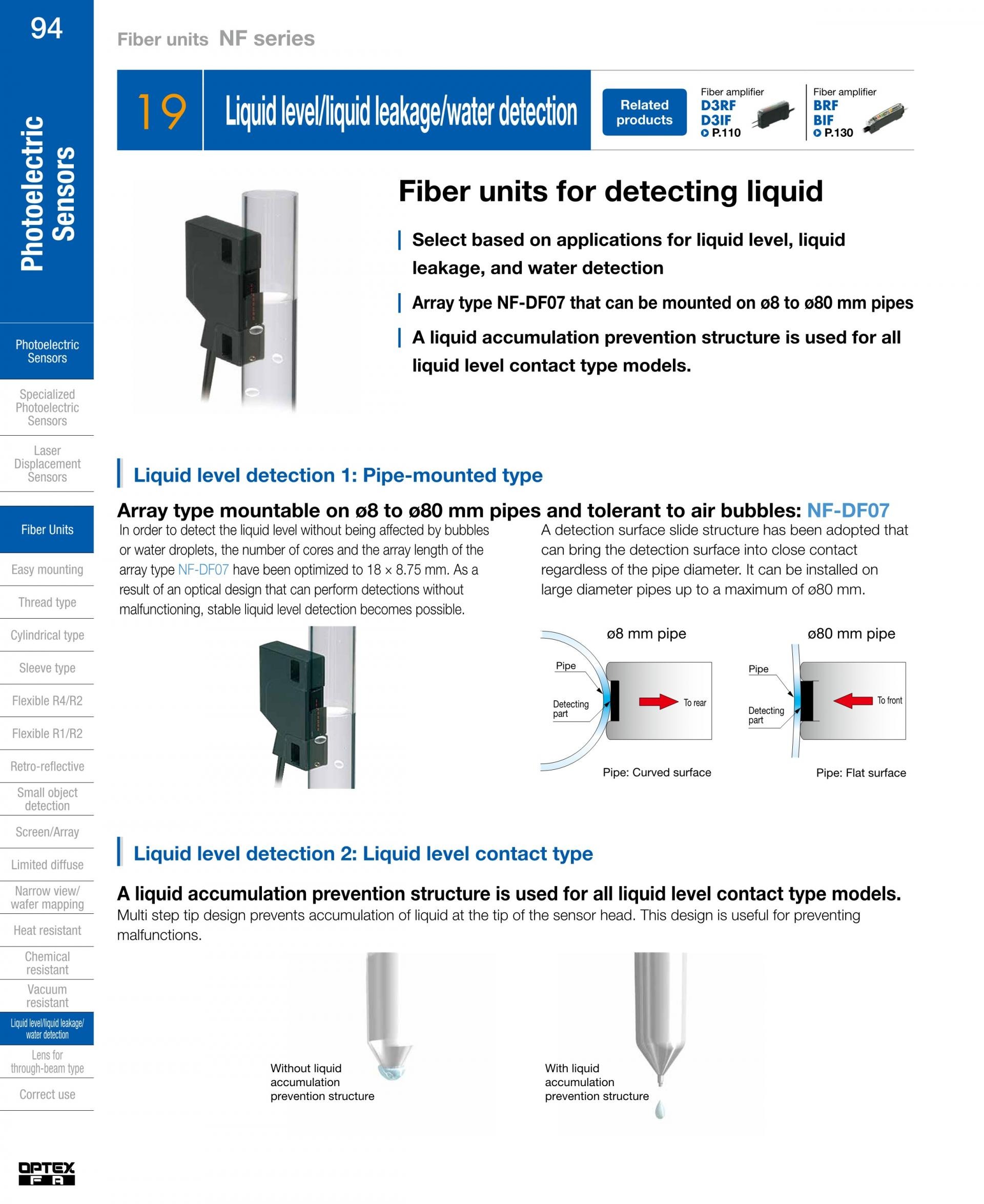 옵텍스 에프에이 OPTEX FA LIQUID LEVEL & LIQUID LEAK DETECTION 액체 레벨 & 액체누출감지센서 – 굿맨시스템 (가격문의)