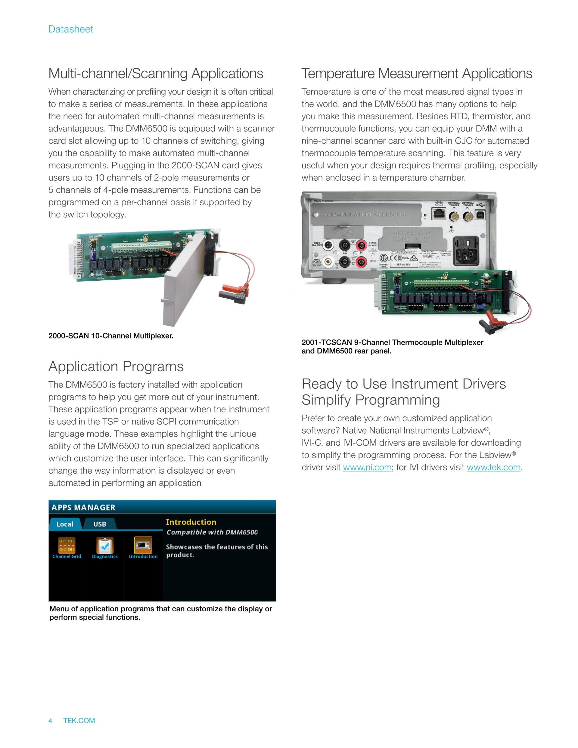 TEKTRONIX Keithley 텍트로닉스 키슬리 DMM6500 멀티미터 (가격문의)