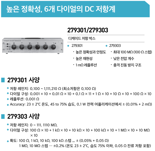 요꼬가와 YOKOGAWA 279301 – 디케이드 저항 박스 ()