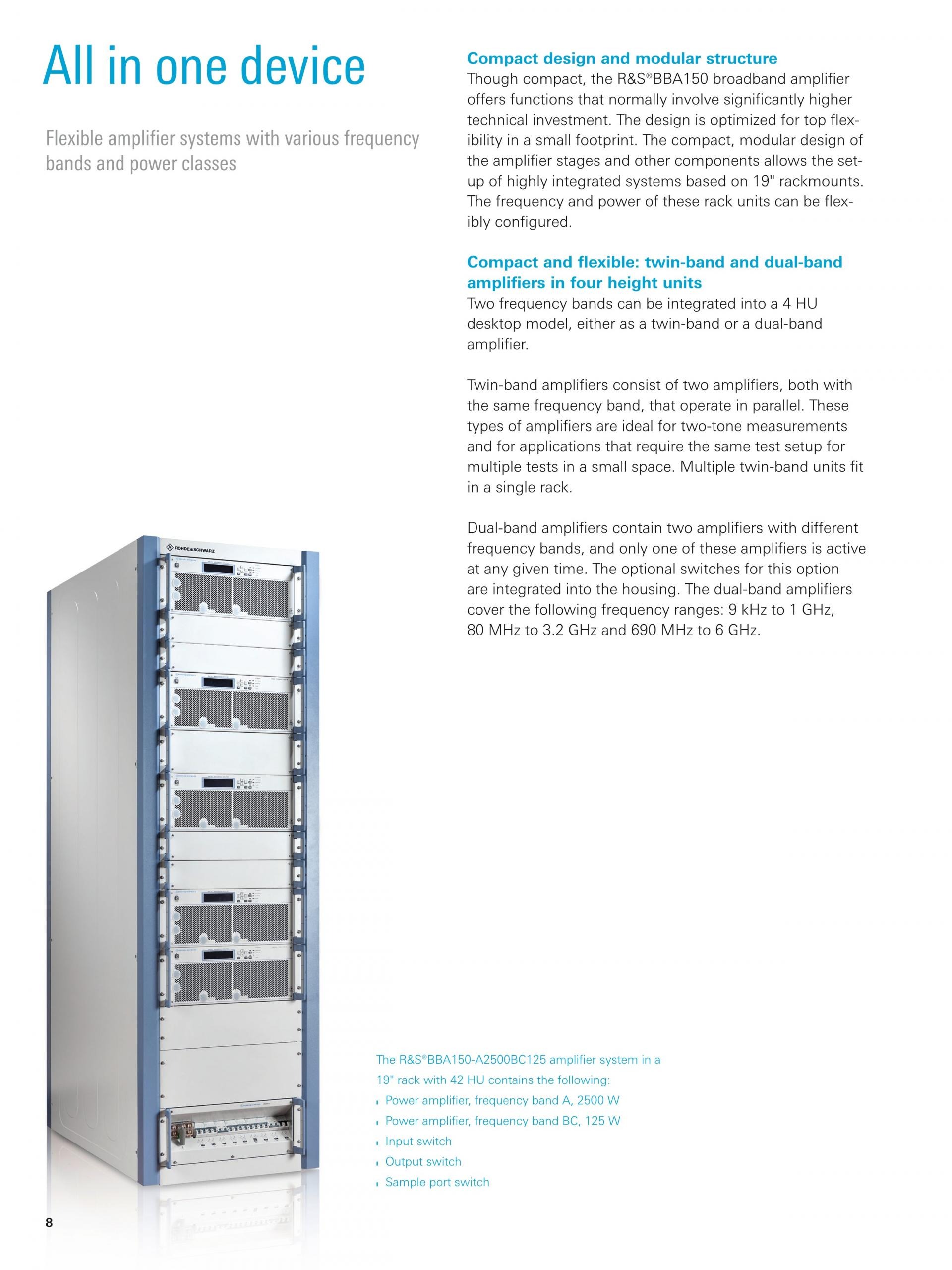 ROHDE & SCHWARZ 로데슈바르츠 로데슈바르즈 BBA150 광대역 증폭기 (가격문의)