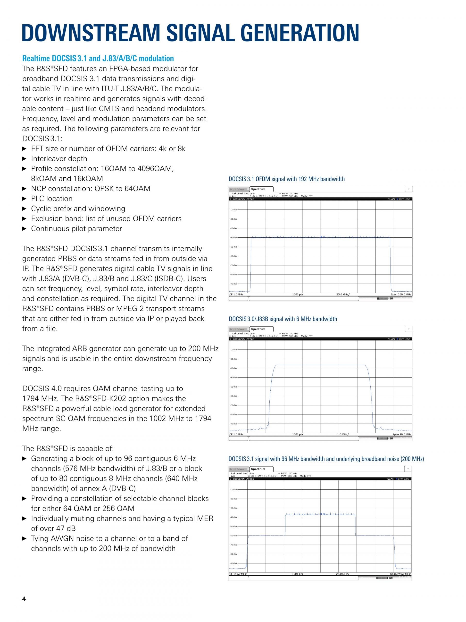 ROHDE & SCHWARZ 로데슈바르츠 로데슈바르즈 SFD DOCSIS 신호 발생기 (가격문의)