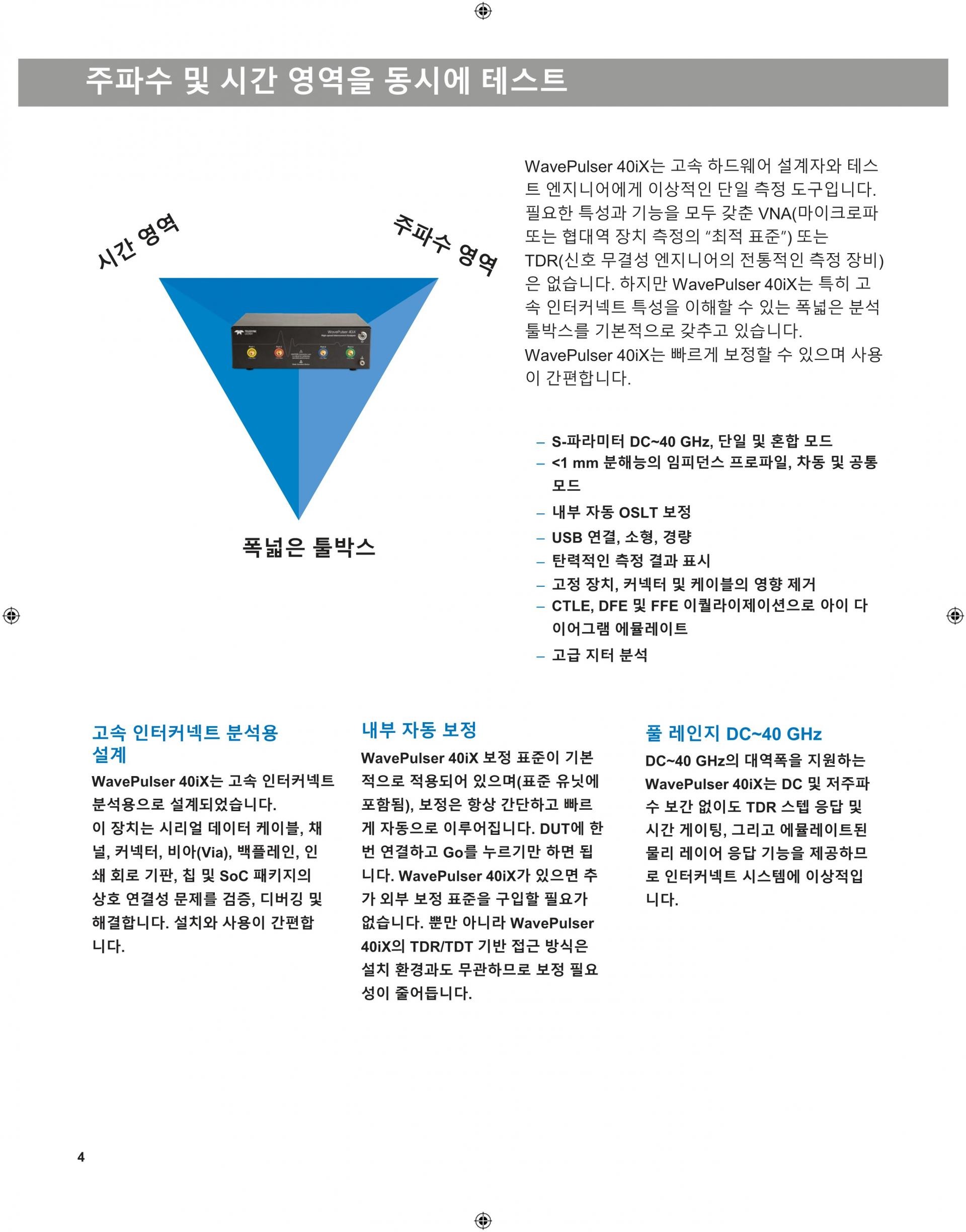 LECROY 르크로이 WAVEPULSER – 굿맨시스템 (가격문의) 40IX 고속 인터커넥트 분석기